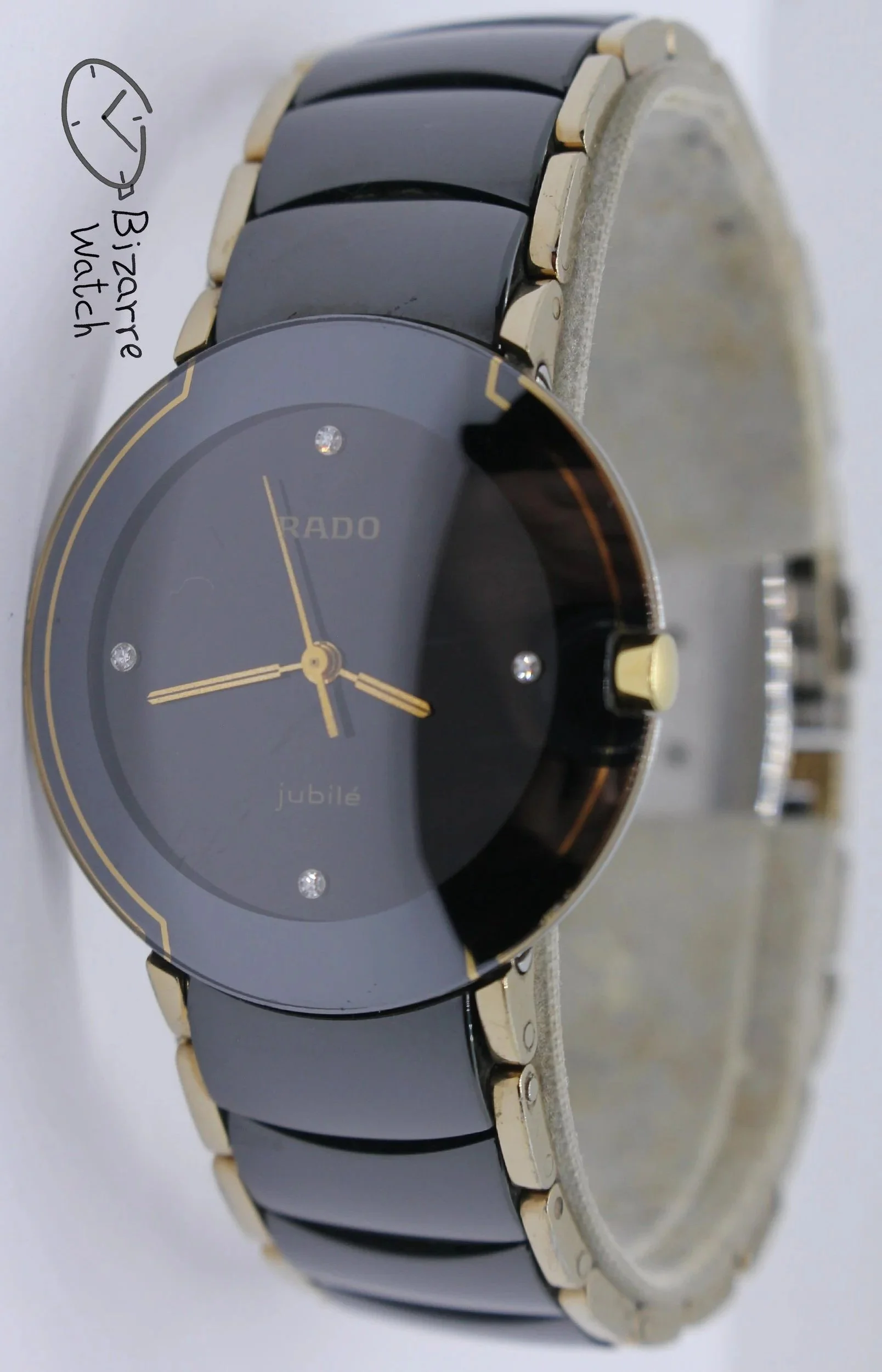 jubilee jubile Diamonds Jubilé Scratchproof RADO Coupole 33mm Black Ceramic 129.0300.3 Watch men women unisex