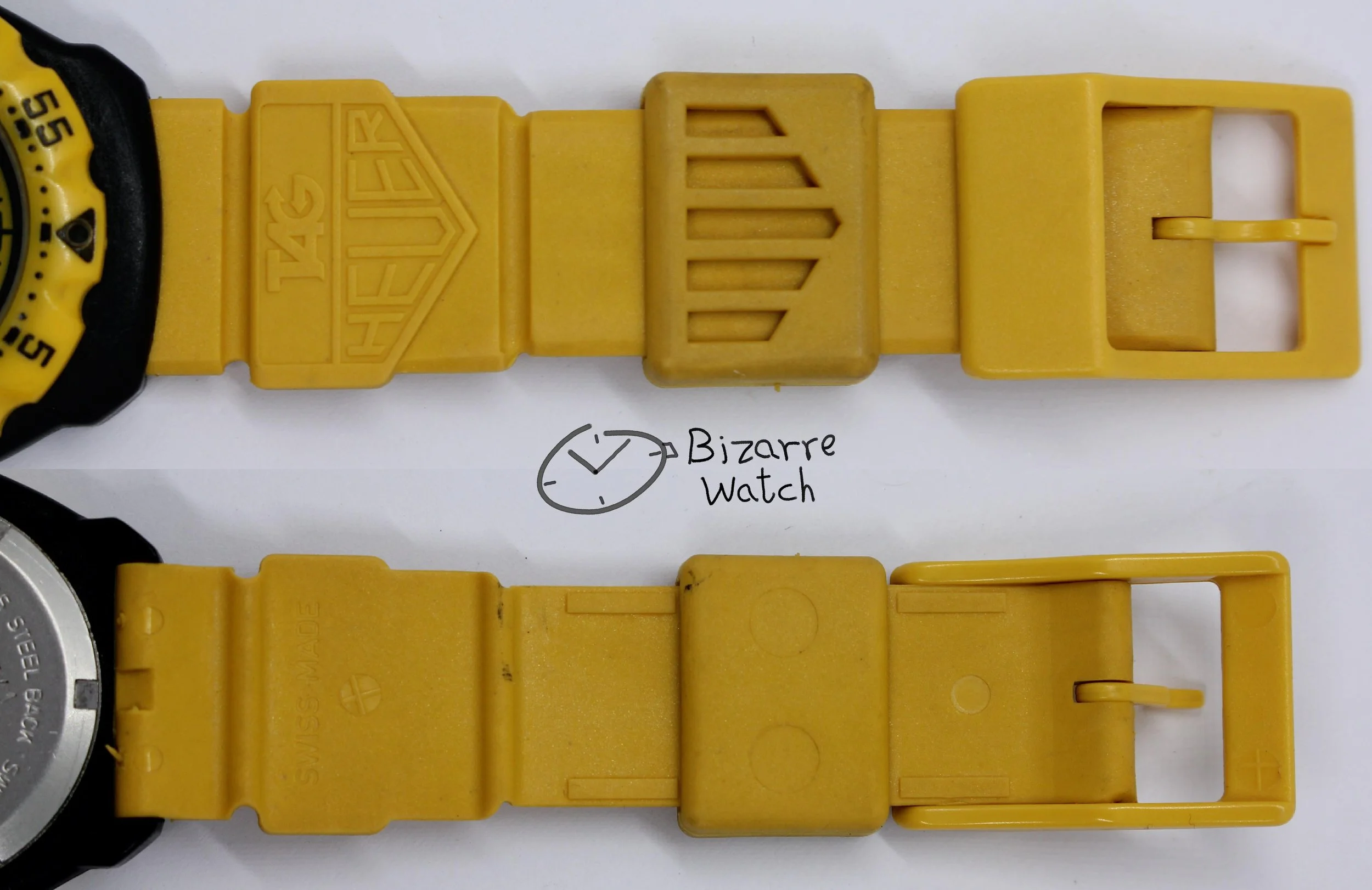 original rubber strap Vintage TAG HEUER Formula 1 200M Yellow Black 380.513 380.513/1 Yellow Watch men unisex women ladies gents bizarre