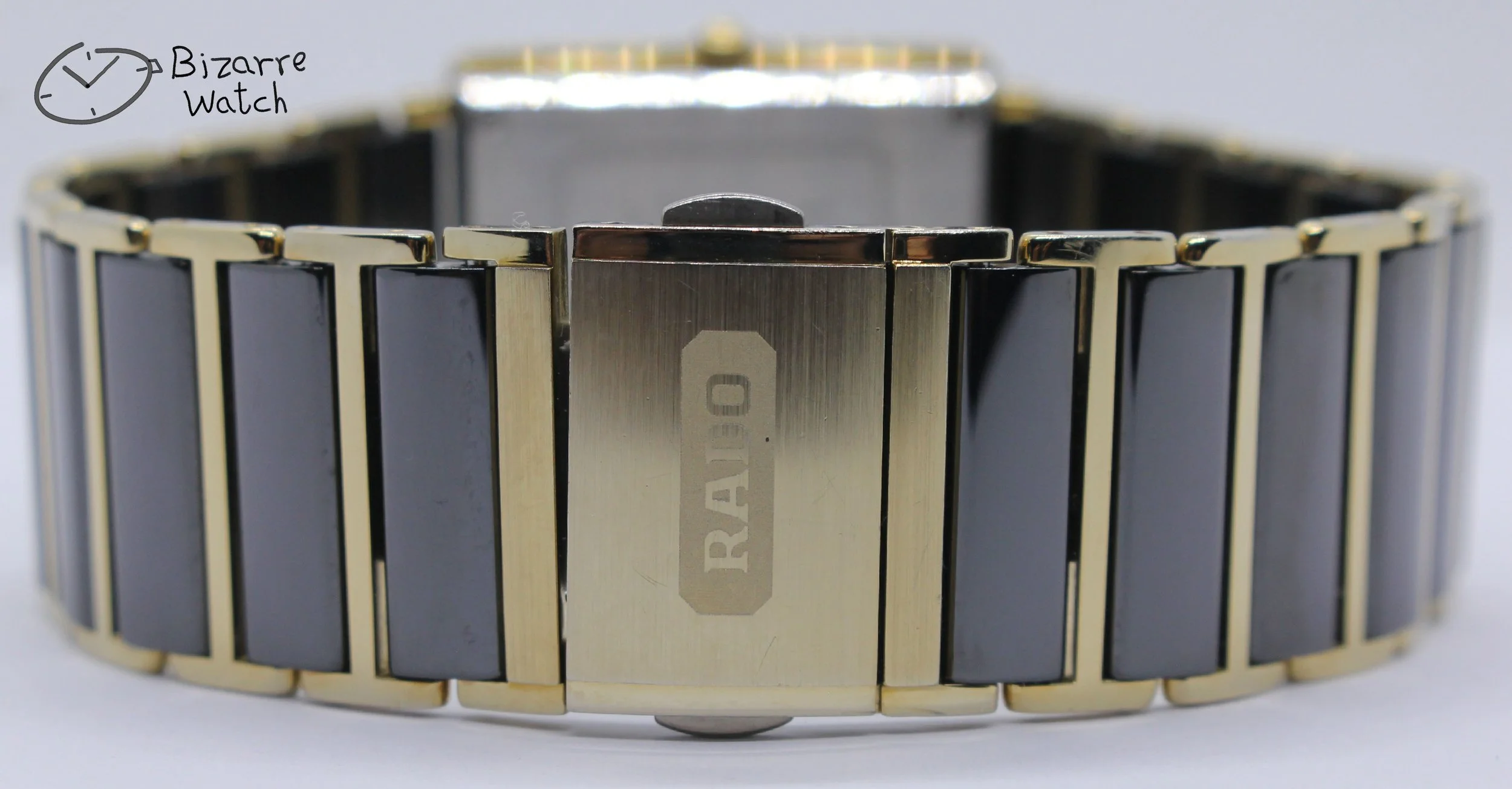 clasp titanium 04402 scratchproof Jubilé Diamond Rado Jubile Gold Black Ceramic Diastar Integral 160.0282.3 Watch bizarre men women unisex