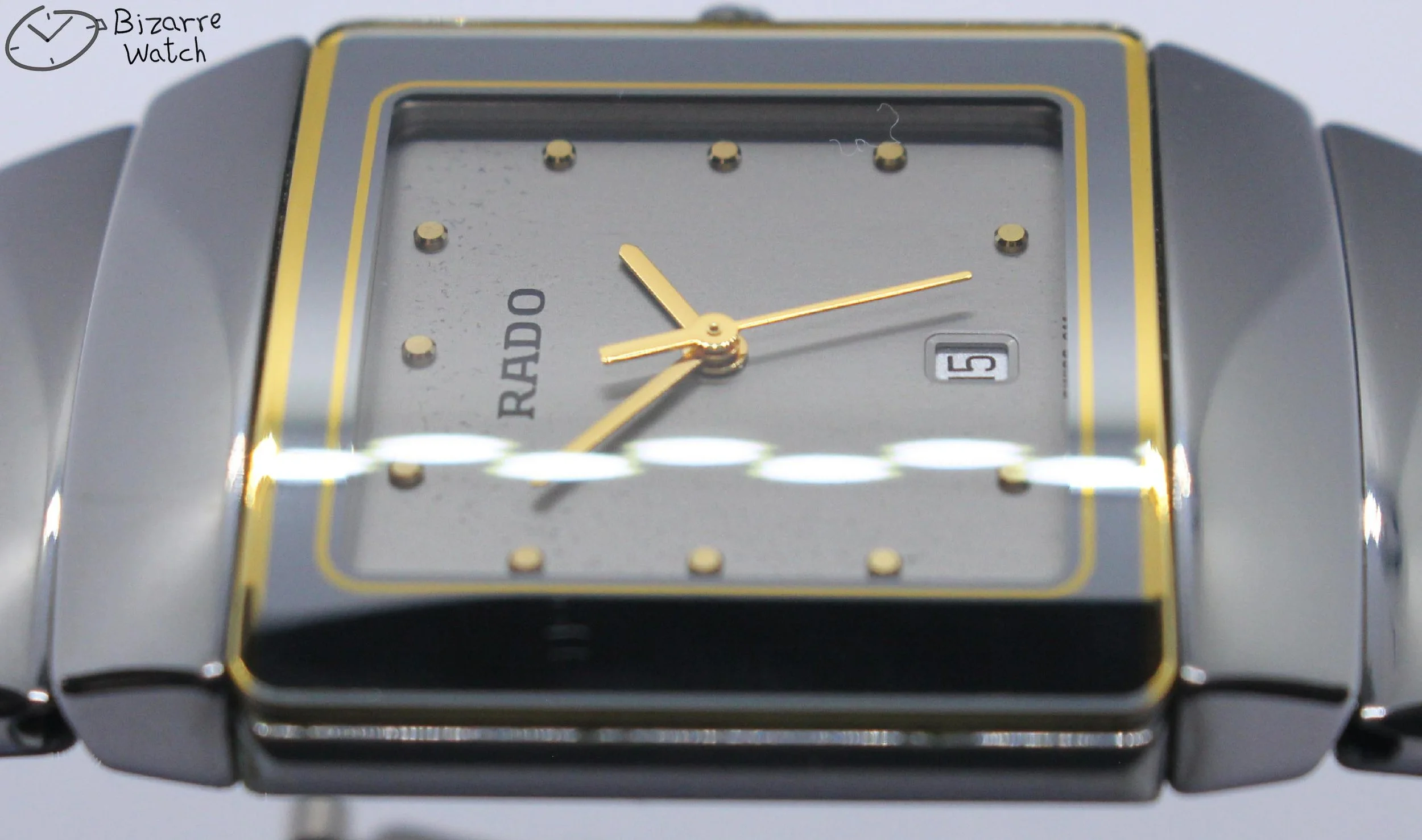 side polarised polarized lens view vintage scratchproof Rado Diastar Sintra 29mm Silver 152.0332.3 Ceramic Titanium Watch bizarre women men unisex