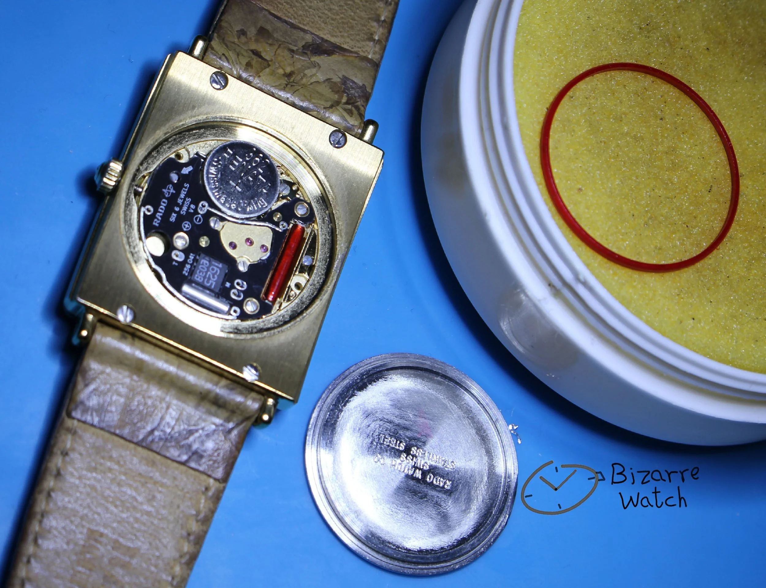 RARE Mother Of Pearl Rado Florence Integral Genuine Leather 