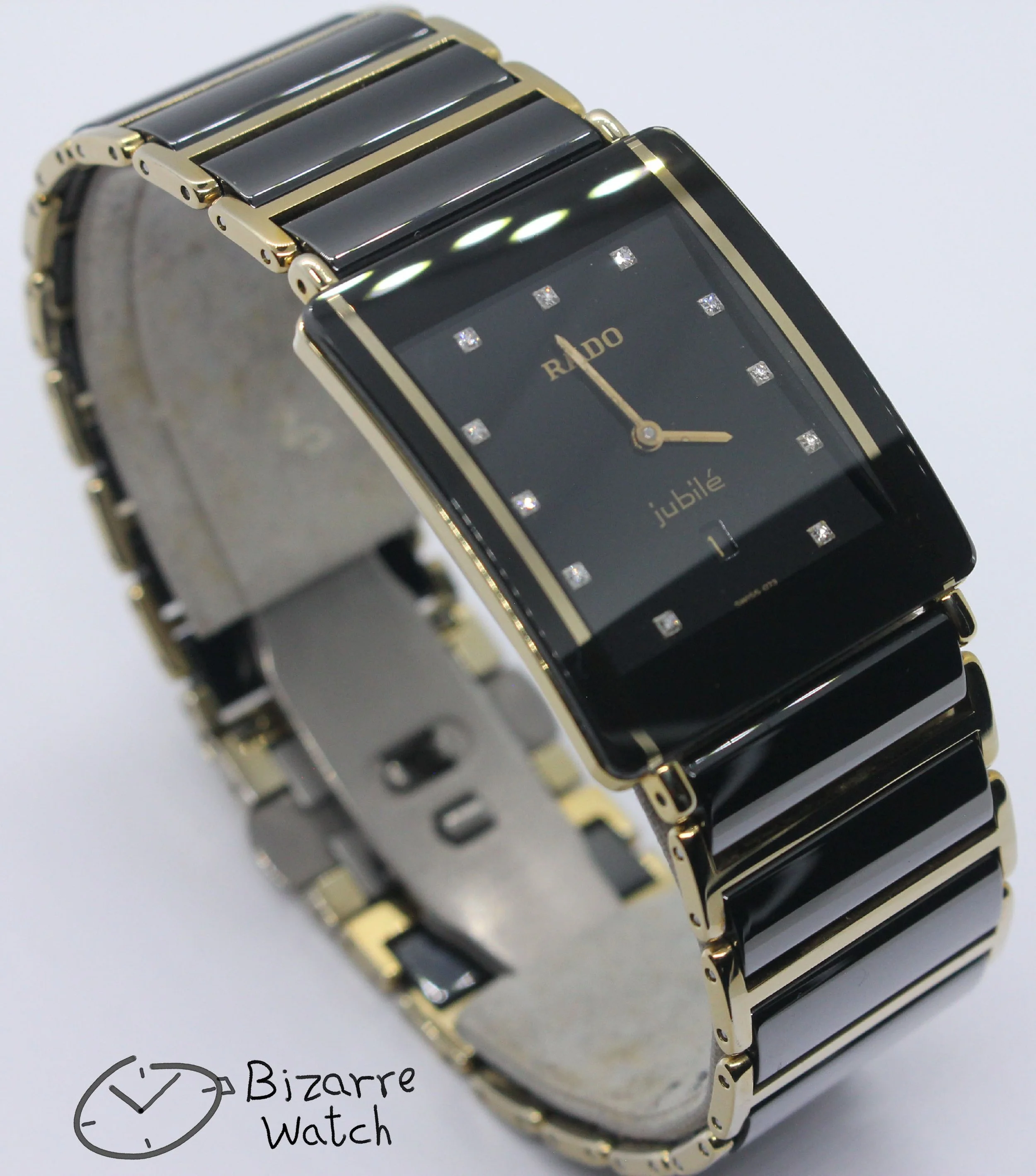 polarised polarized lens view scratchproof Jubilé Diamond Rado Jubile Gold Black Ceramic Diastar Integral 160.0282.3 Watch bizarre men women unisex