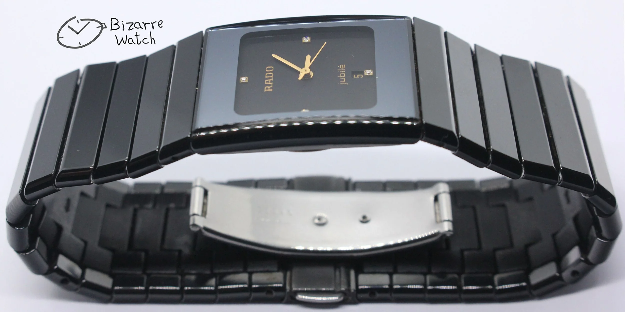 polarised polarized lens view vintage 4 Diamonds 24mm Jubilé Scratchproof Rado Ceramica Jubilee 111.0348.3 Ceramic Watch women men unisex