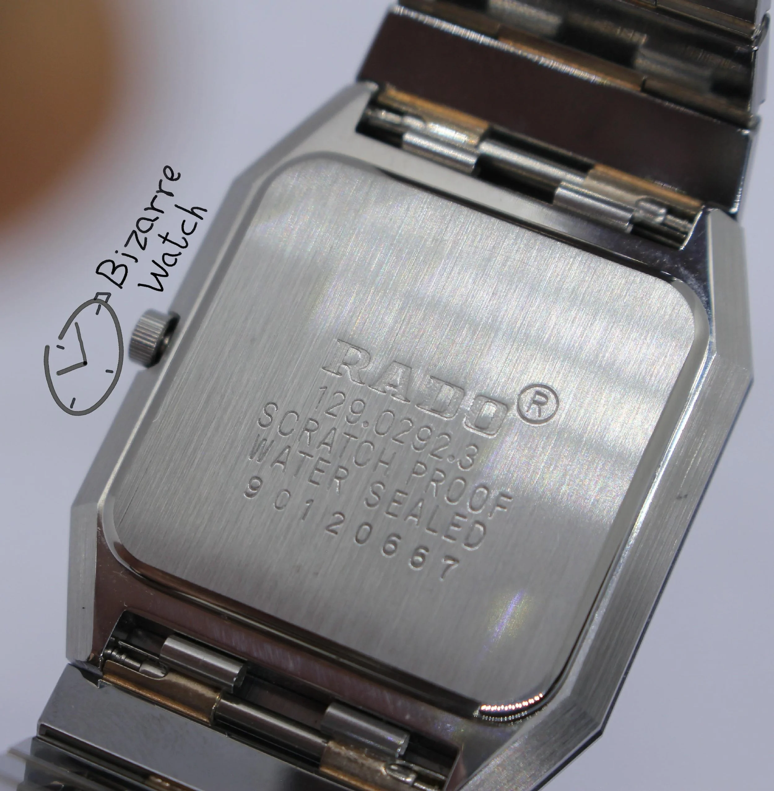 caseback diamond diamonds rare black diamond silver Vintage Scratchproof Rado Diastar 129.0292.3 Tungsten Mirror Finish Unisex Watch men women