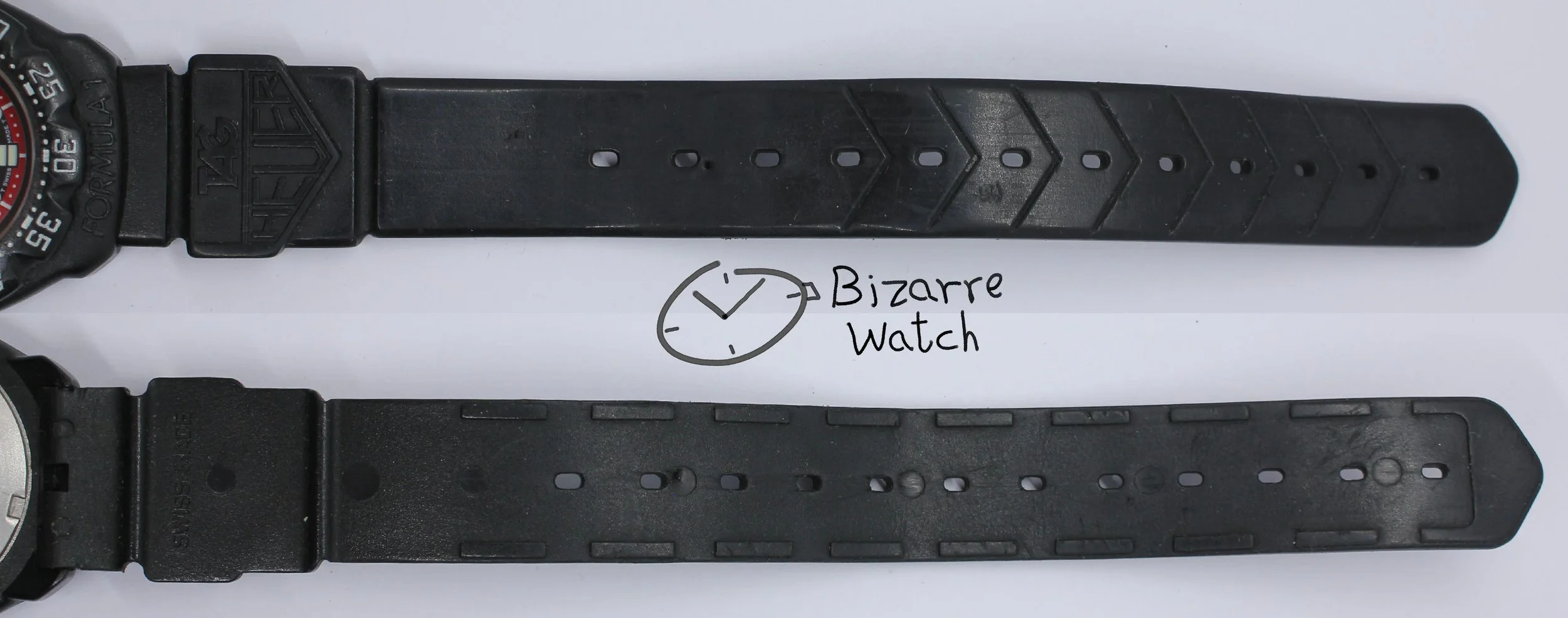 swiss made original rubber strap Vintage TAG HEUER Formula 1 200M All Black With Date 383.513 Watch men unisex