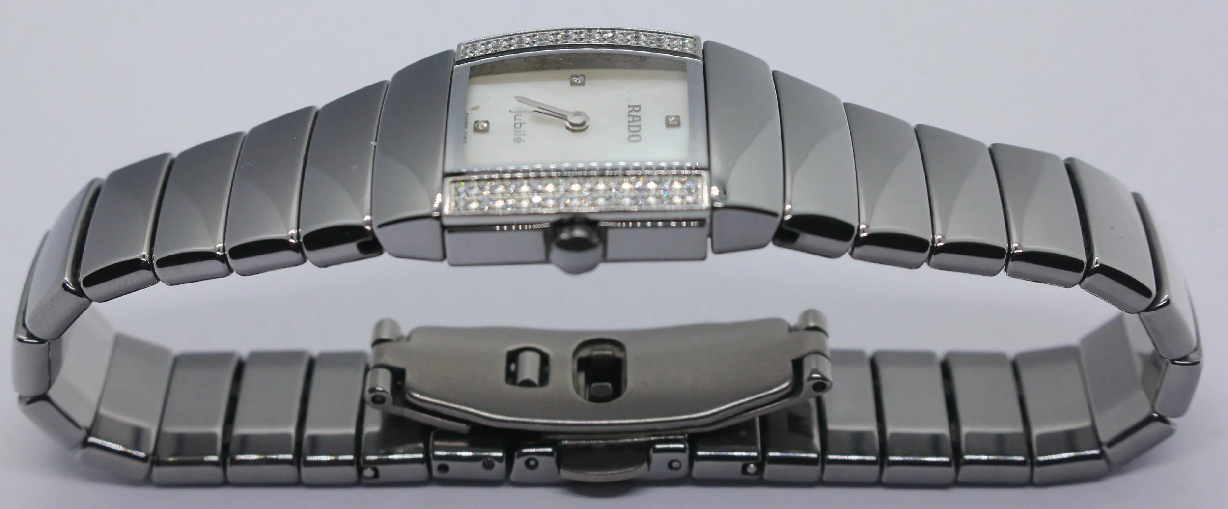 polarised polarized lens view Diamond Rado Sintra Jubilé jubilee jubile Mother Of Pearl 22mm 153.0578.3 Ceramic Watch ladies women titanium silver bizarre