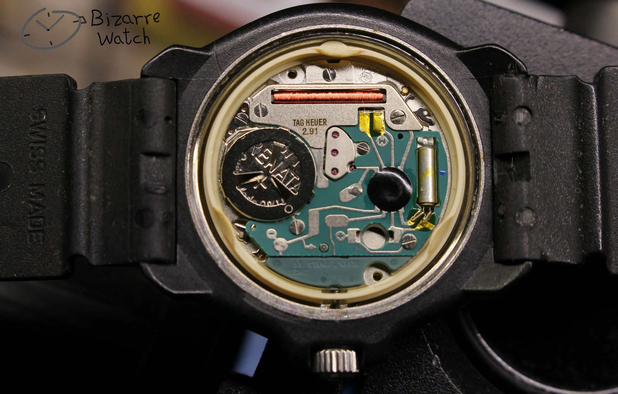 eta 955.414 movement calibre caliber 2.91 Vintage TAG HEUER Formula 1 200M All Black With Date 383.513 Watch men unisex