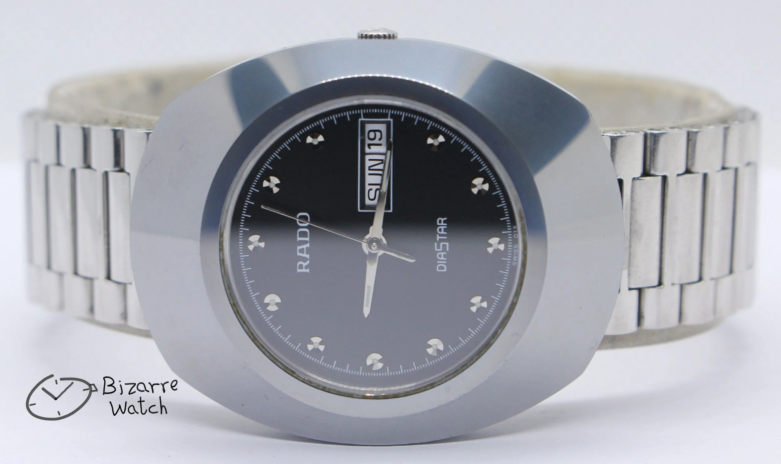 black the new original RADO R12391153 Diastar Scratchproof 114.0391.3 Day Date 35mm Tungsten Carbide Bezel Stainless Steel Bracelet watch men unisex women bizarre
