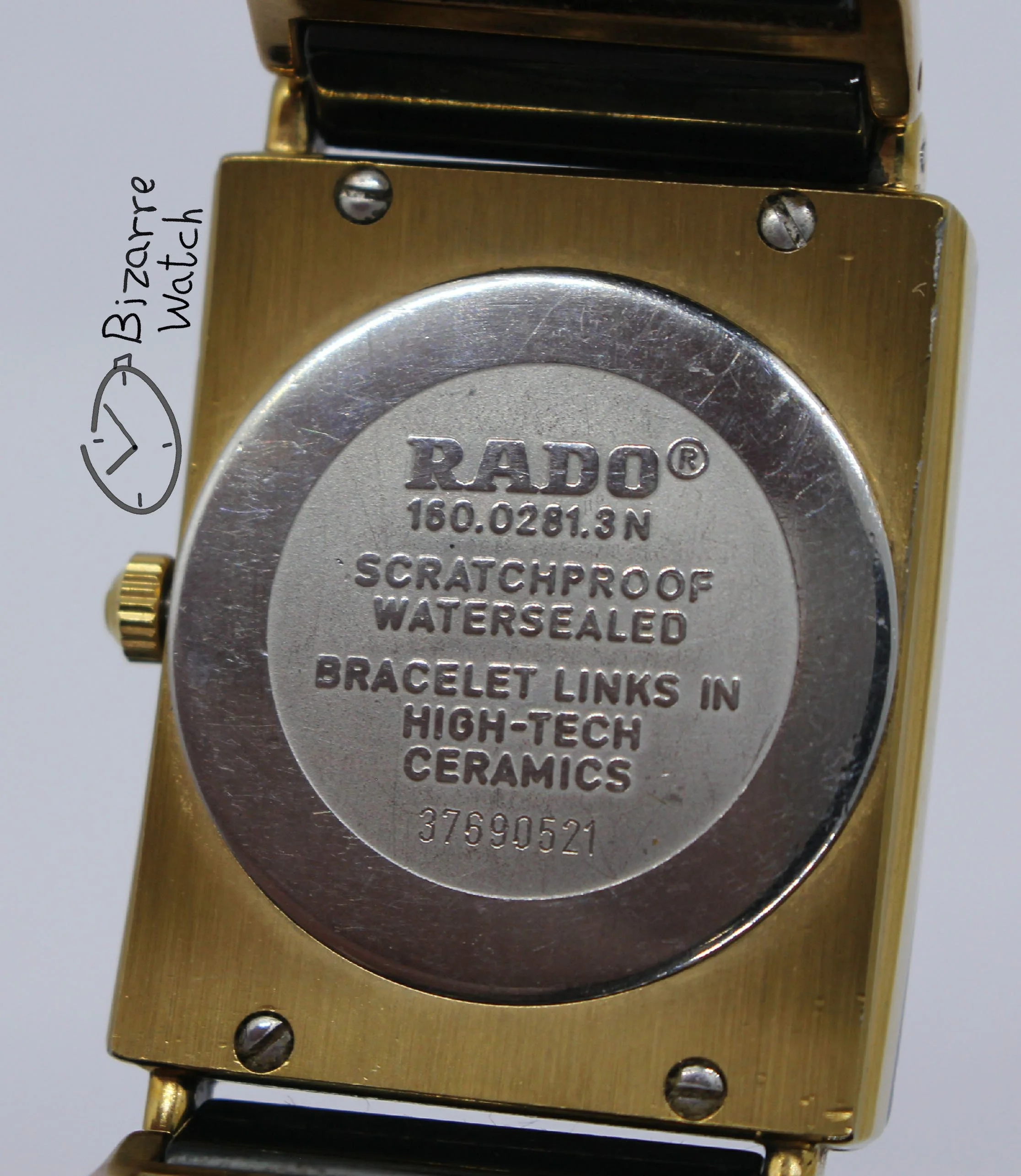caseback vintage Scratchproof Rado Integral Diastar Ceramic 160.0281.3N 160.0281.3 Watch bizarre men unisex women preowned used