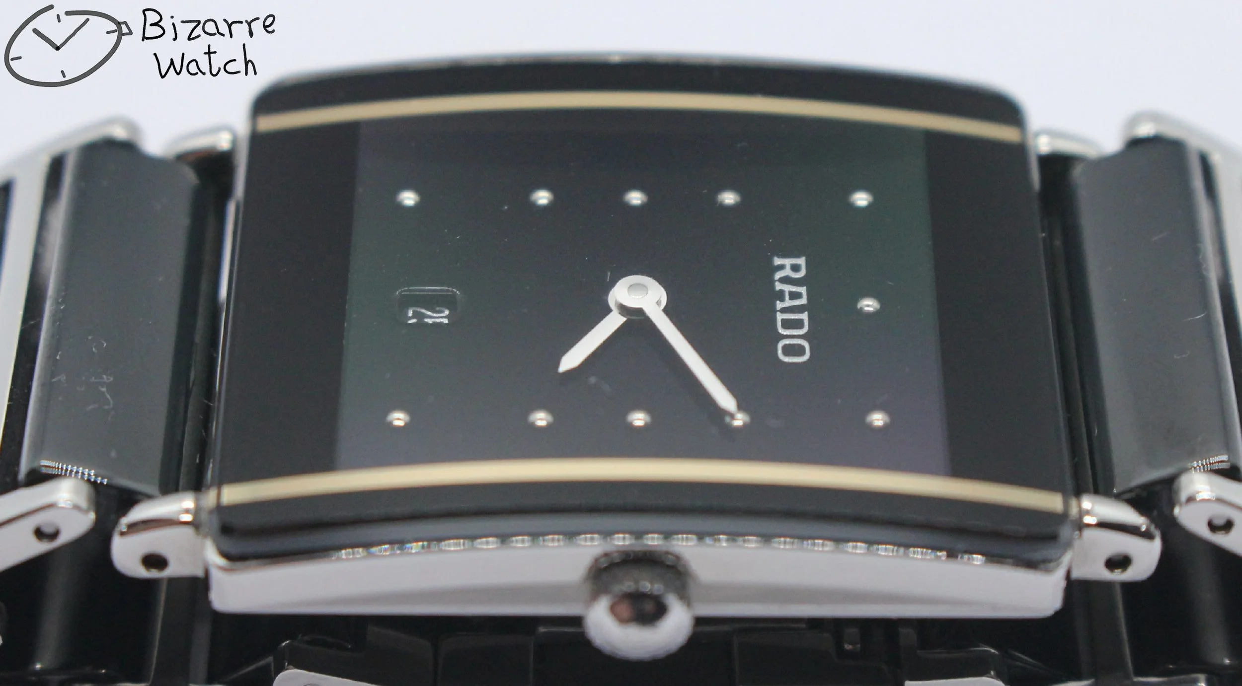 polarized polarised lens view Scratchproof Rado Black Ceramic Diastar Integral 160.0486.3 Watch men gents bizarre bizarrewatch