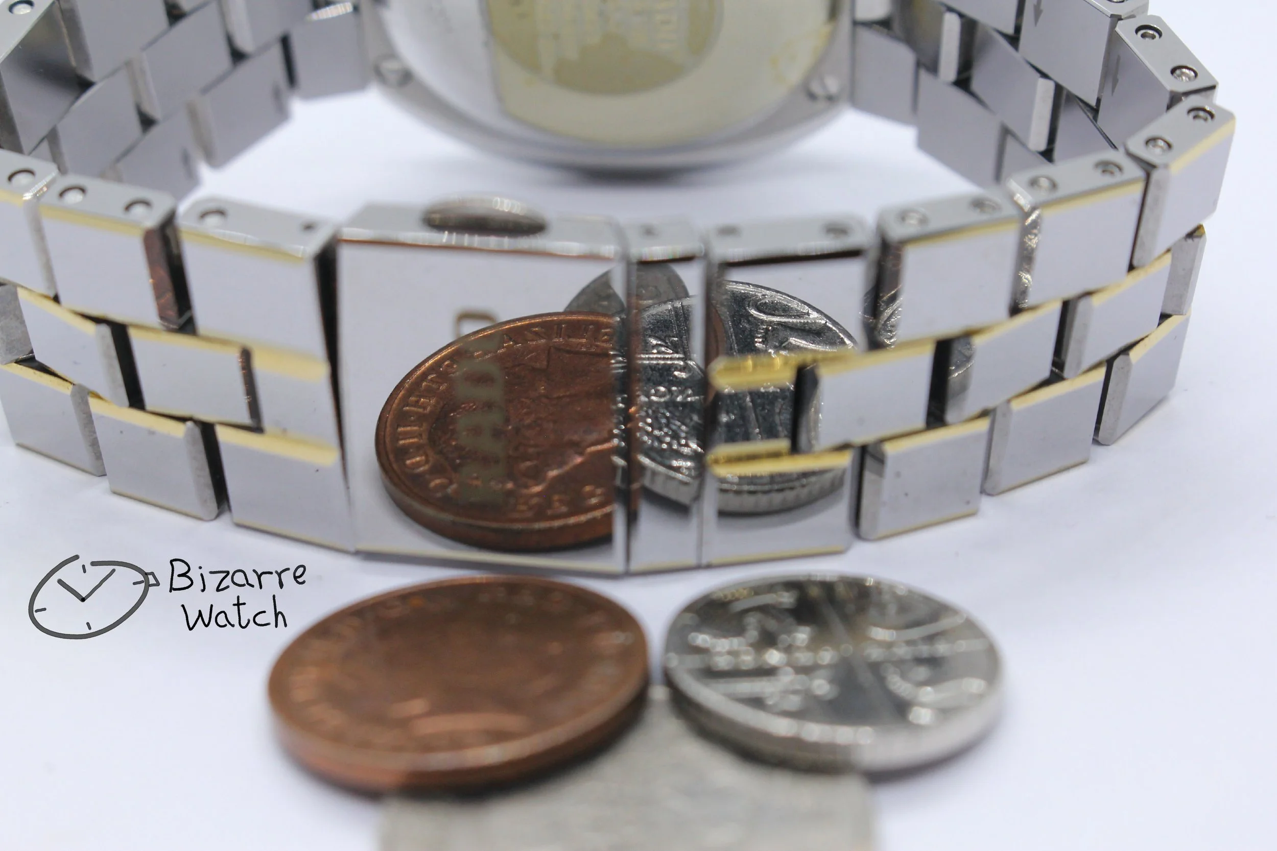 coin reflection mirror links titanium bracelet clasp 03351 Rado Diastar R14362201 Diamaster 200M Diver 259.0362.3 Ceramic Watch men bizarrewatch bizarre