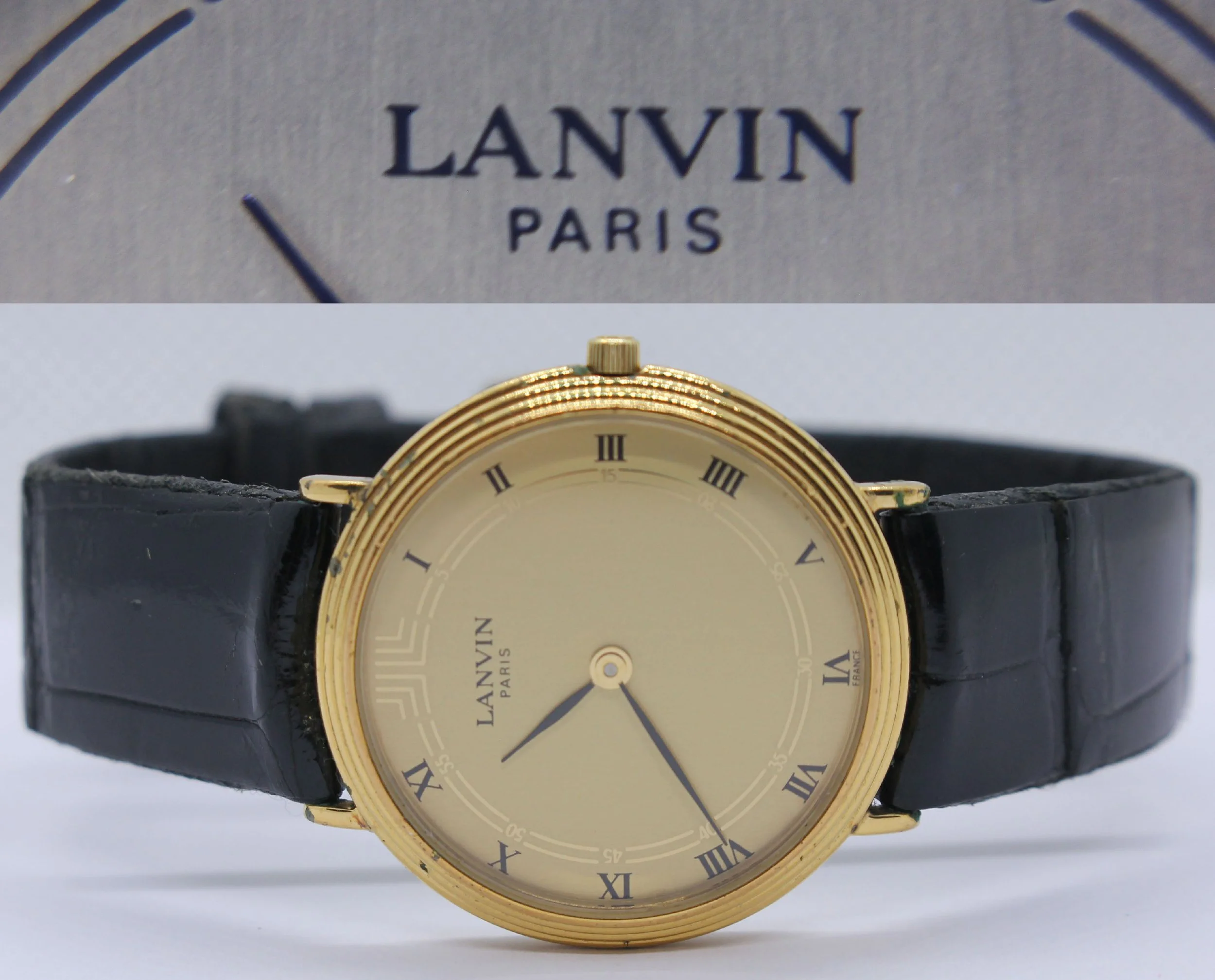 Vintage Goldplated Lanvin Michel Herbelin Watch Made In France