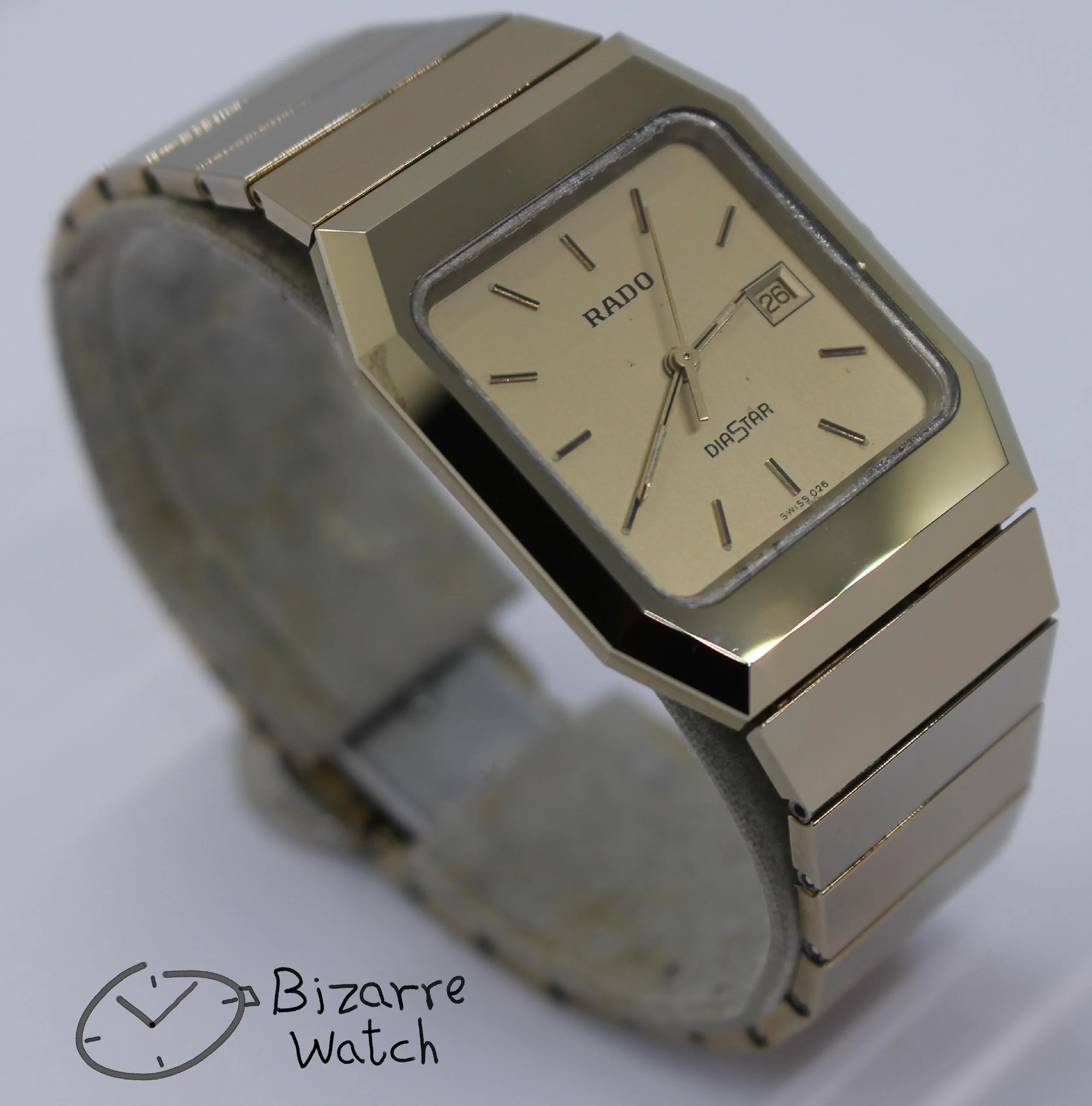 Vintage Scratchproof Rado Diastar 129.0325.3 Tungsten Mirror Finish Unisex Watch bizarre women men