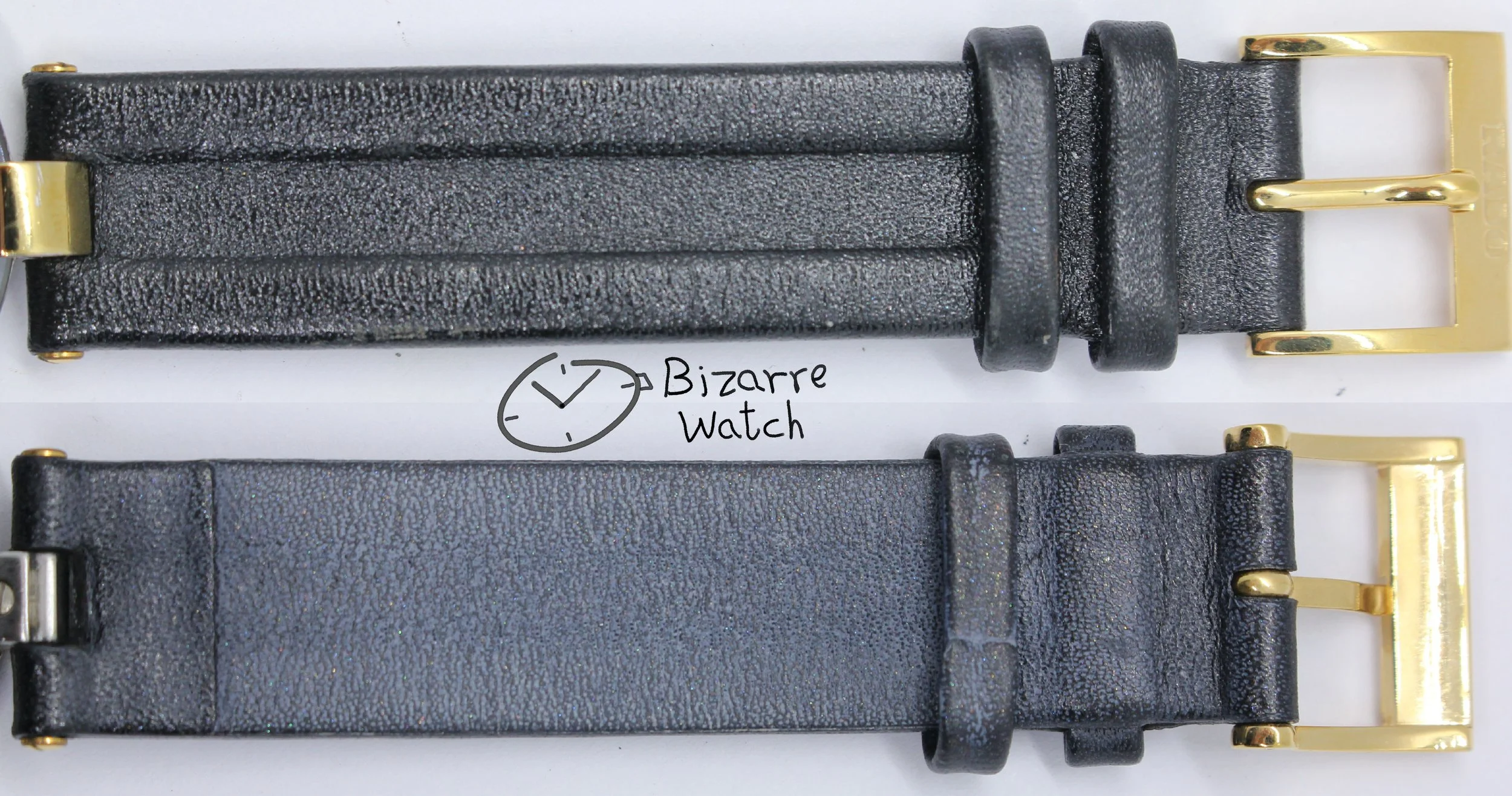 genuine band black vintage Rado La Coupole Yellow Dial 30mm 129.4077.4 Domed Sapphire Leather Strap Watch women ladies unisex bizarre