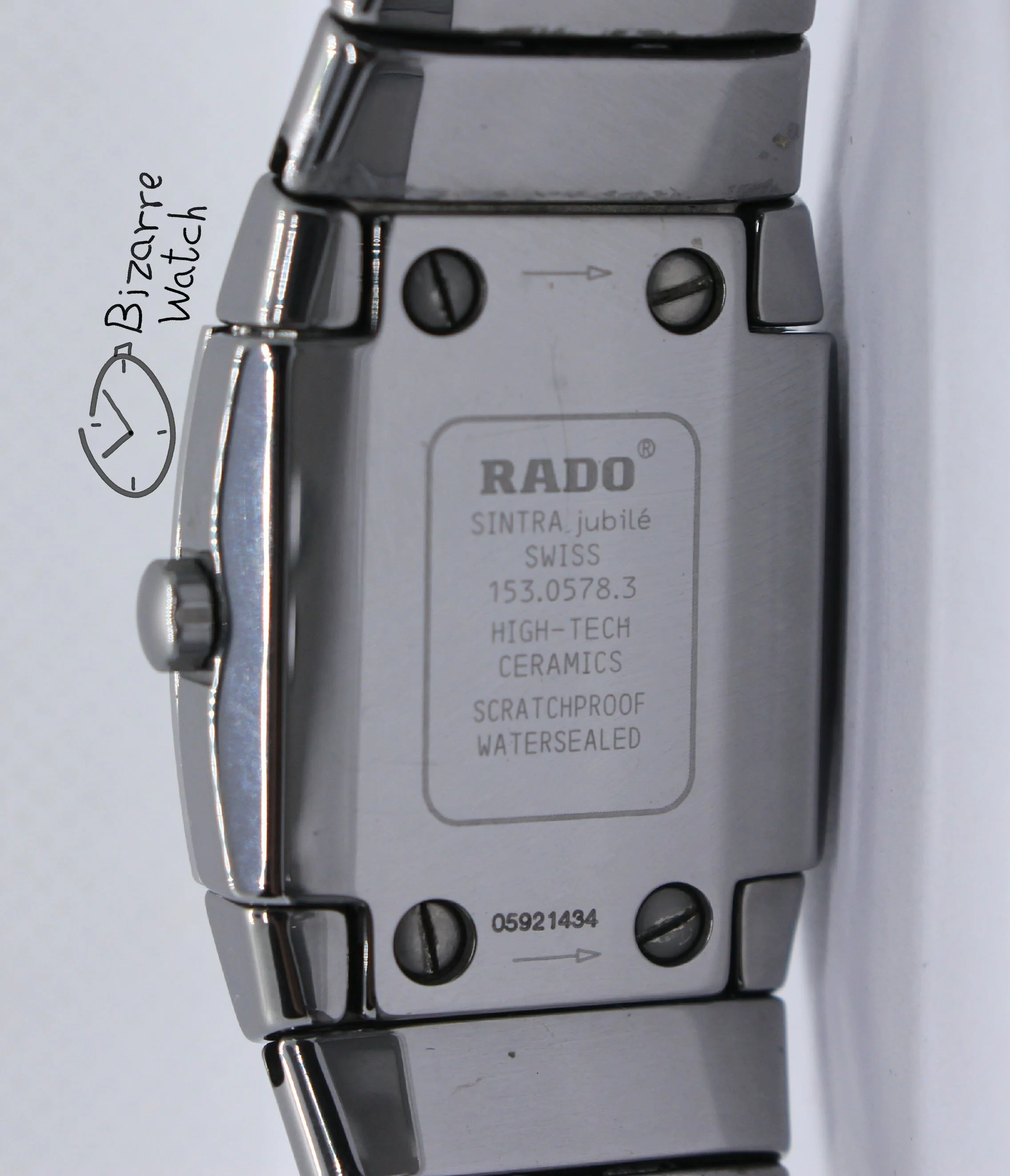 caseback Diamond Rado Sintra Jubilé jubilee jubile Mother Of Pearl 22mm 153.0578.3 Ceramic Watch ladies women titanium silver bizarre