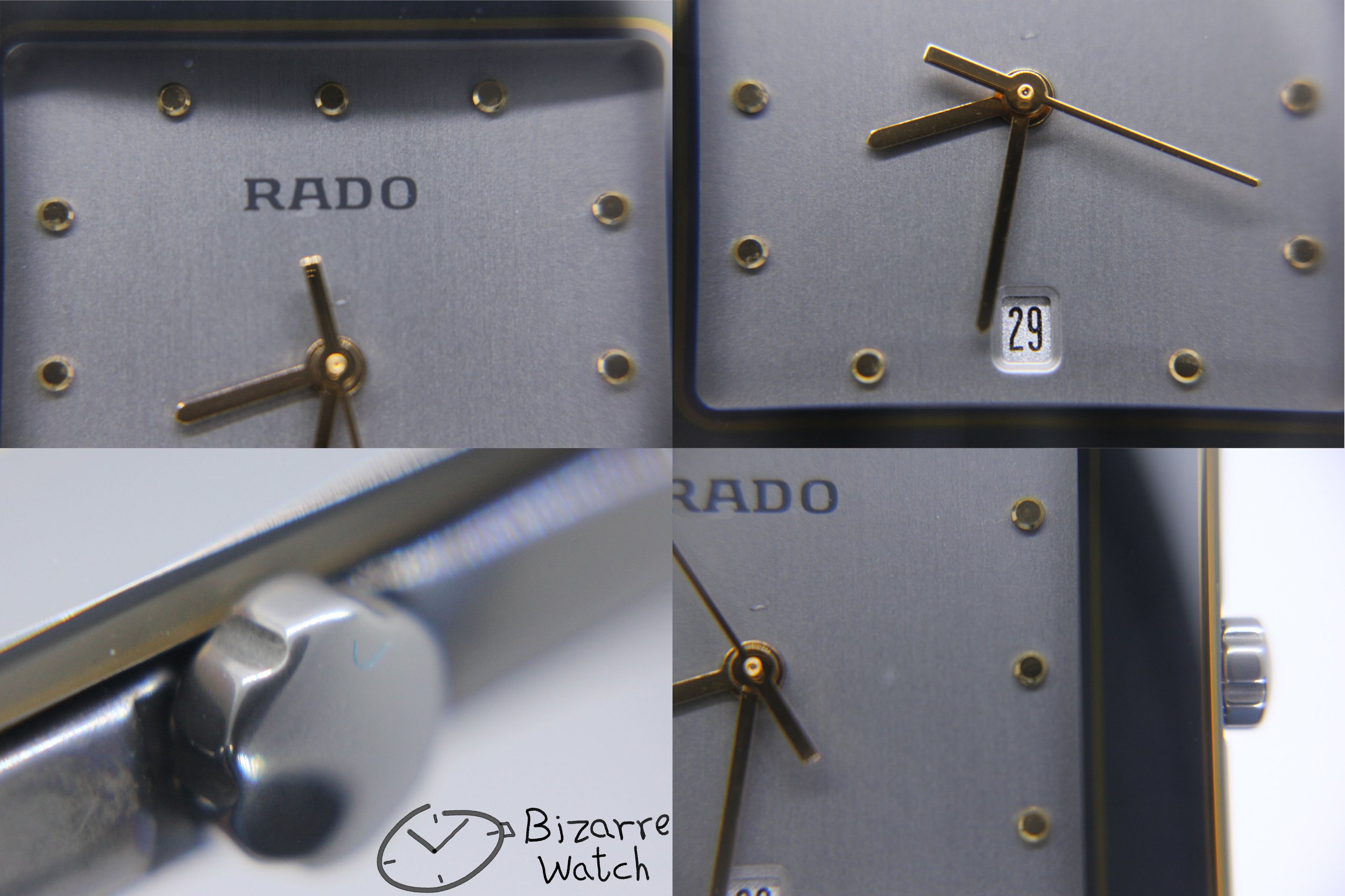 dial hands logo Rado Diastar Sintra Silver Dial 29mm 152.0332.3 Ceramic Titanium Watch bizarrewatch bizarre women men unisex