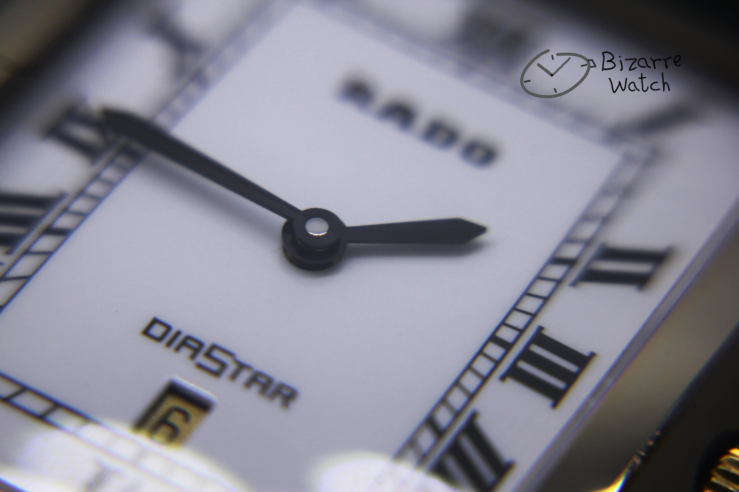 hands logo dial 160.0394.3 vintage roman numerals date Scratchproof 26mm Rado Diastar Tungsten case Genuine Leather Watch men women unisex bizarre