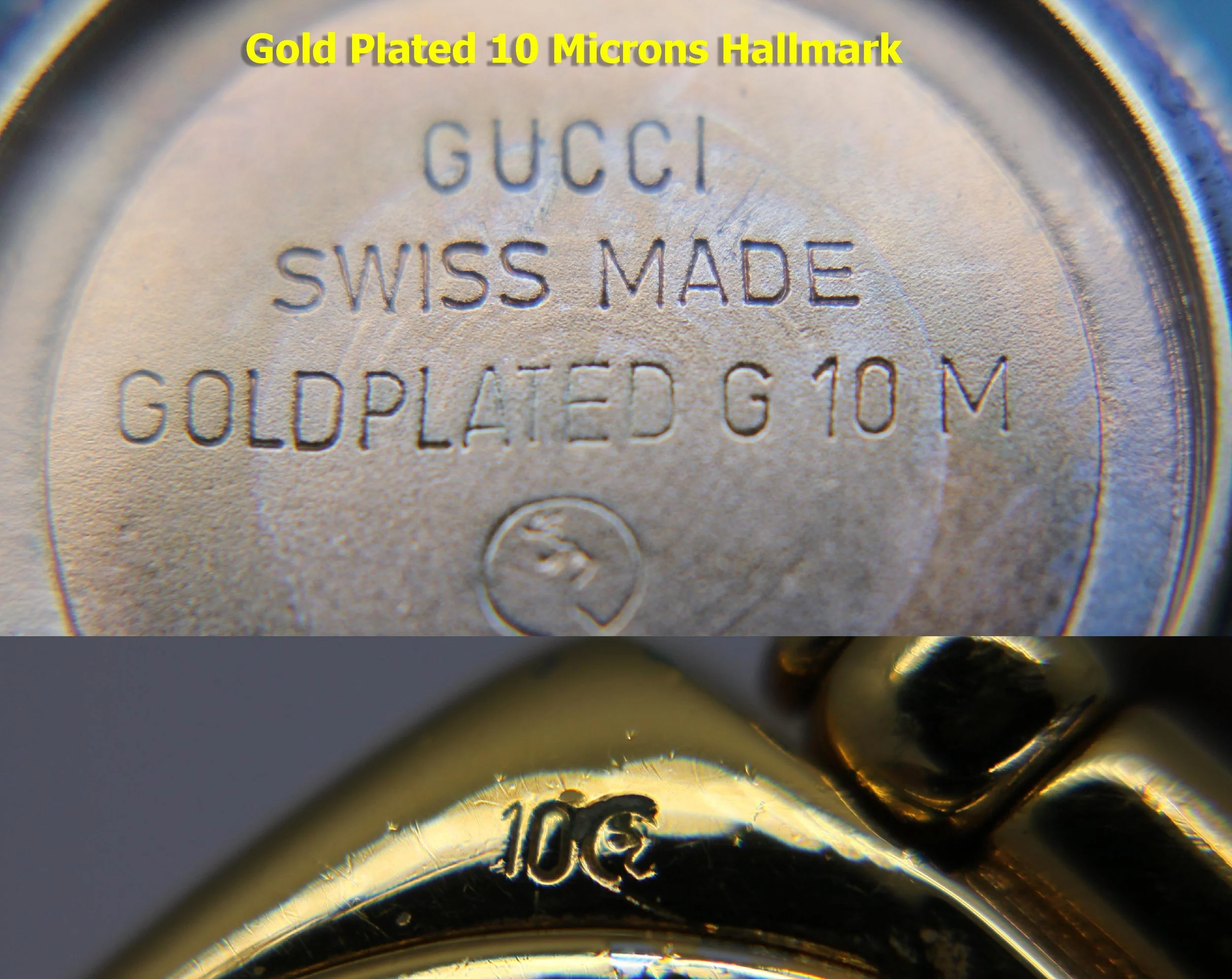 hallmark g 10 microns 6300 6800 6800L Vintage Ladies gold plated Goldplated GUCCI 6300L White Dial Brown Strap Watch women bizarre