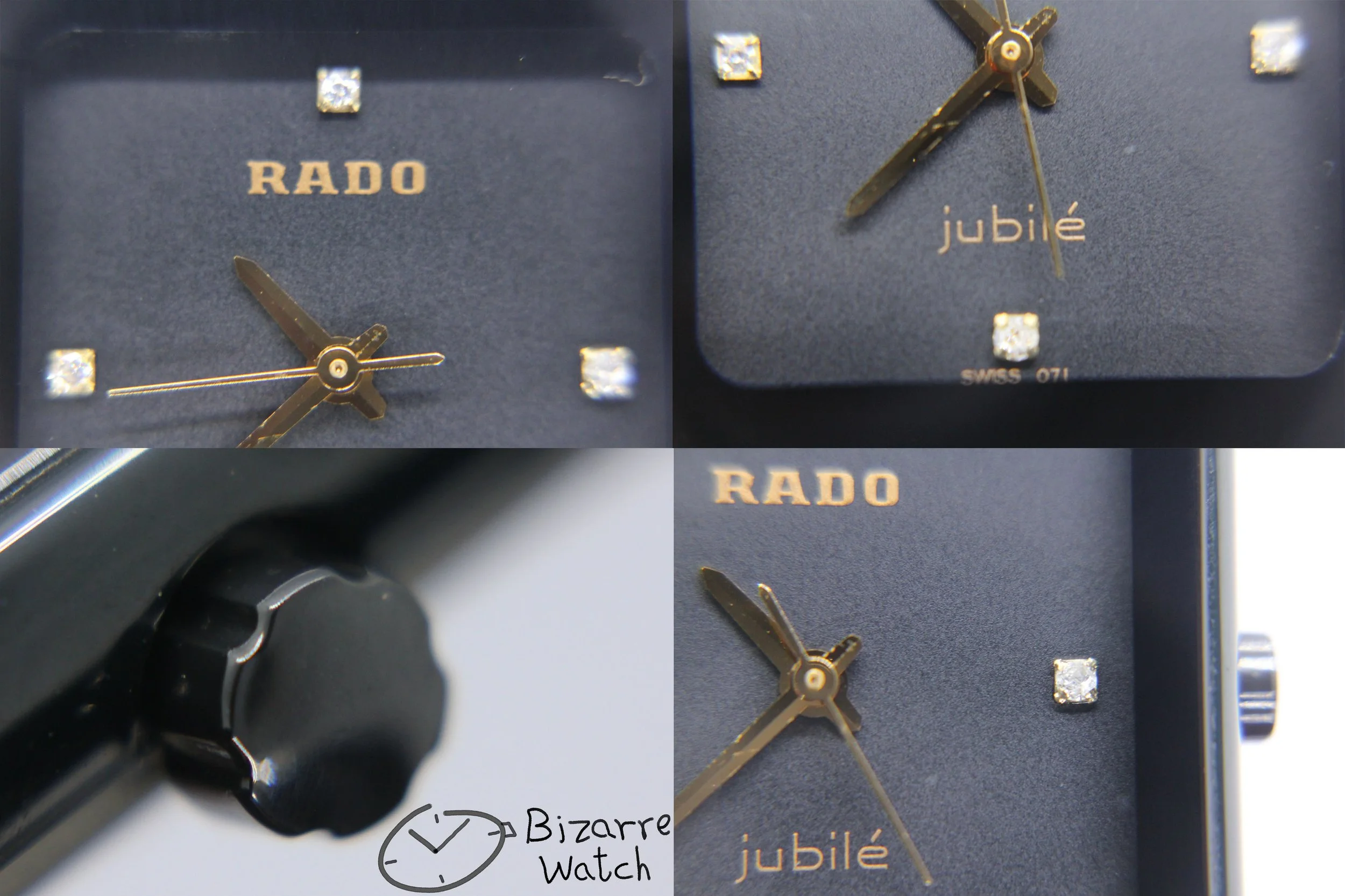 crown hands logo dial 071 diamond diamonds 205.0295.3 Jubilé Scratchproof Rado Ceramica ceramic Diastar watch bizarre men women