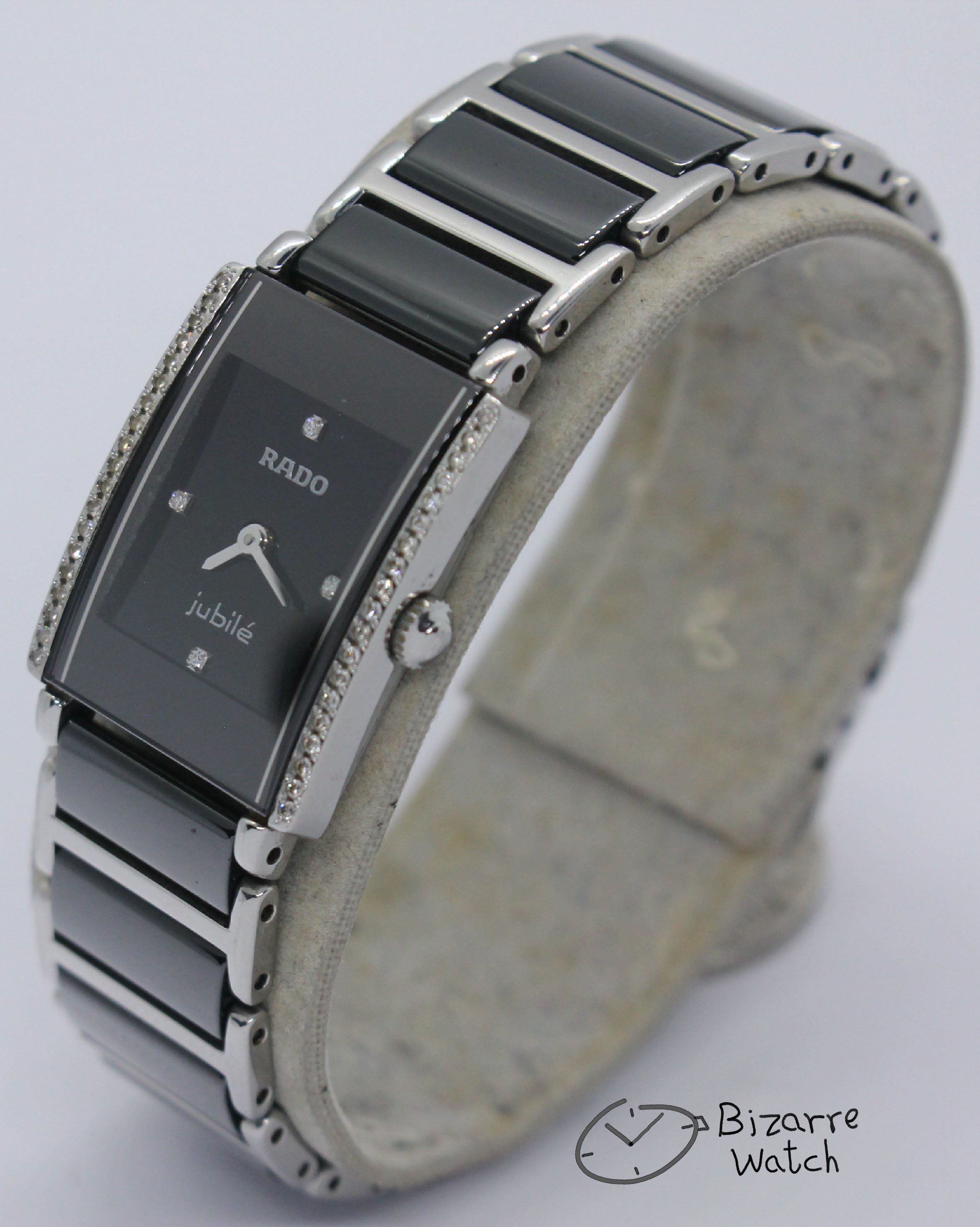 side diamond 42 Diamonds Ladies Rado Ceramic Rado Integral Jubilé 153.0430.3 Watch jubilee jubile women ladies bizarre bizarrewatch