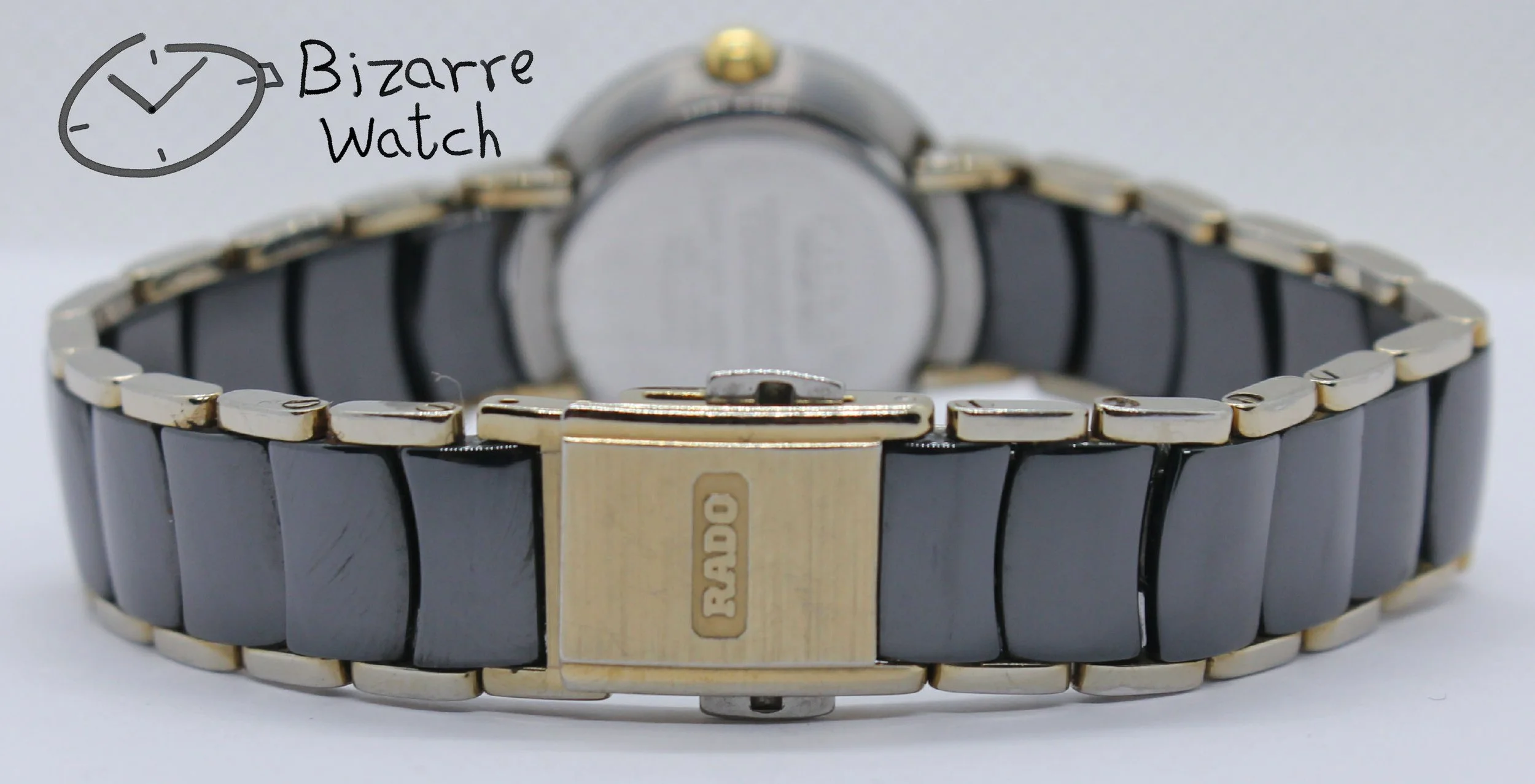 clasp 03975 bracelet links sapphire domed vintage Ladies Scratchproof RADO Coupole Diastar 24mm Black Ceramic 204.0302.3 Watch bizarre bizarrewatch women ladies