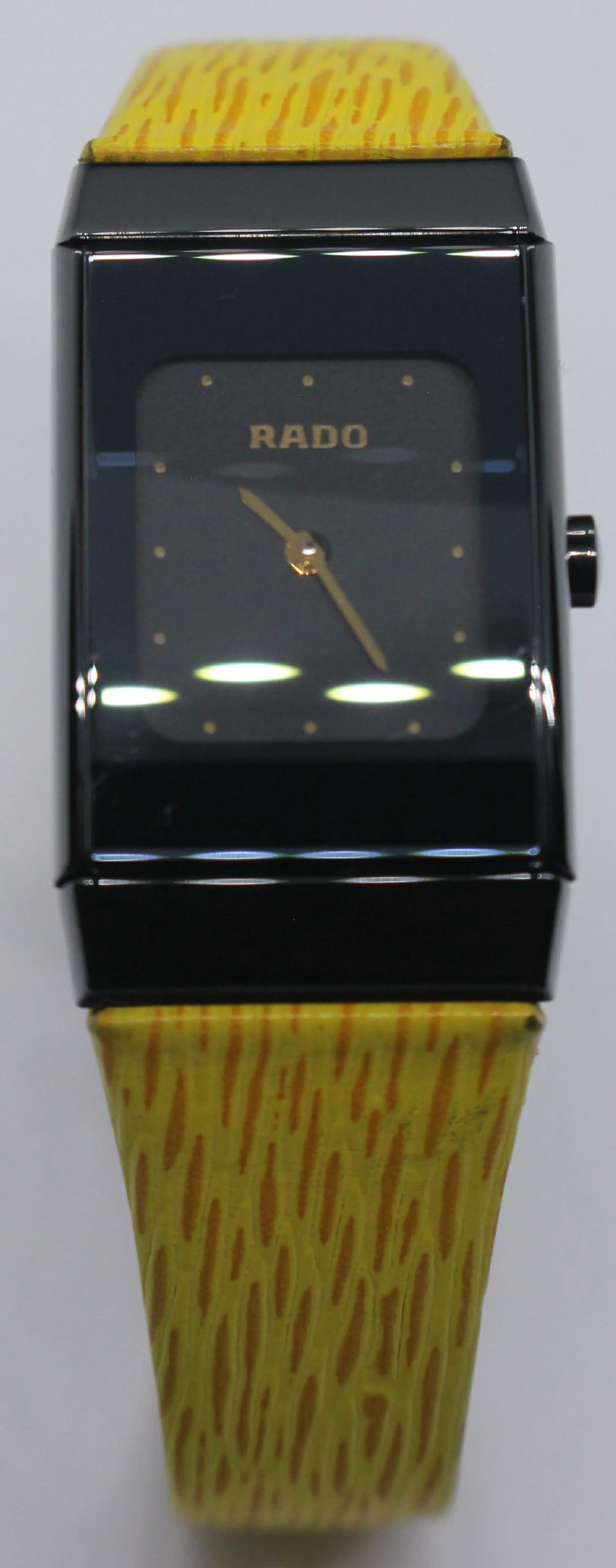 Ladies Rado Ceramica 963.0350.3 Yellow Strap Watch