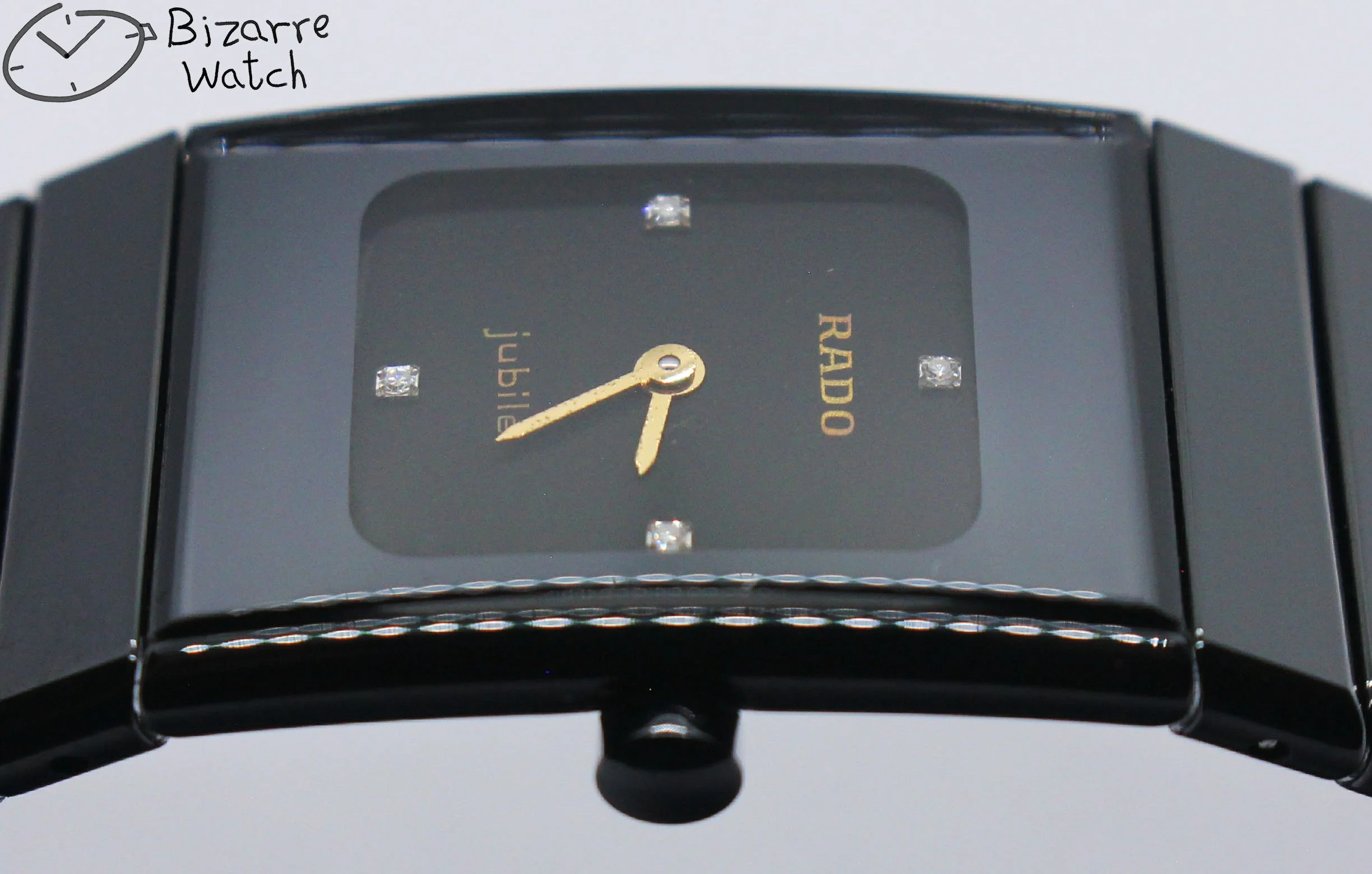 polarised polarized lens view jubile vintage 4 Diamonds Scratchproof Rado Ceramica Jubilé Diastar 963.0350.3 Black Ceramic Watch women ladies preowned used