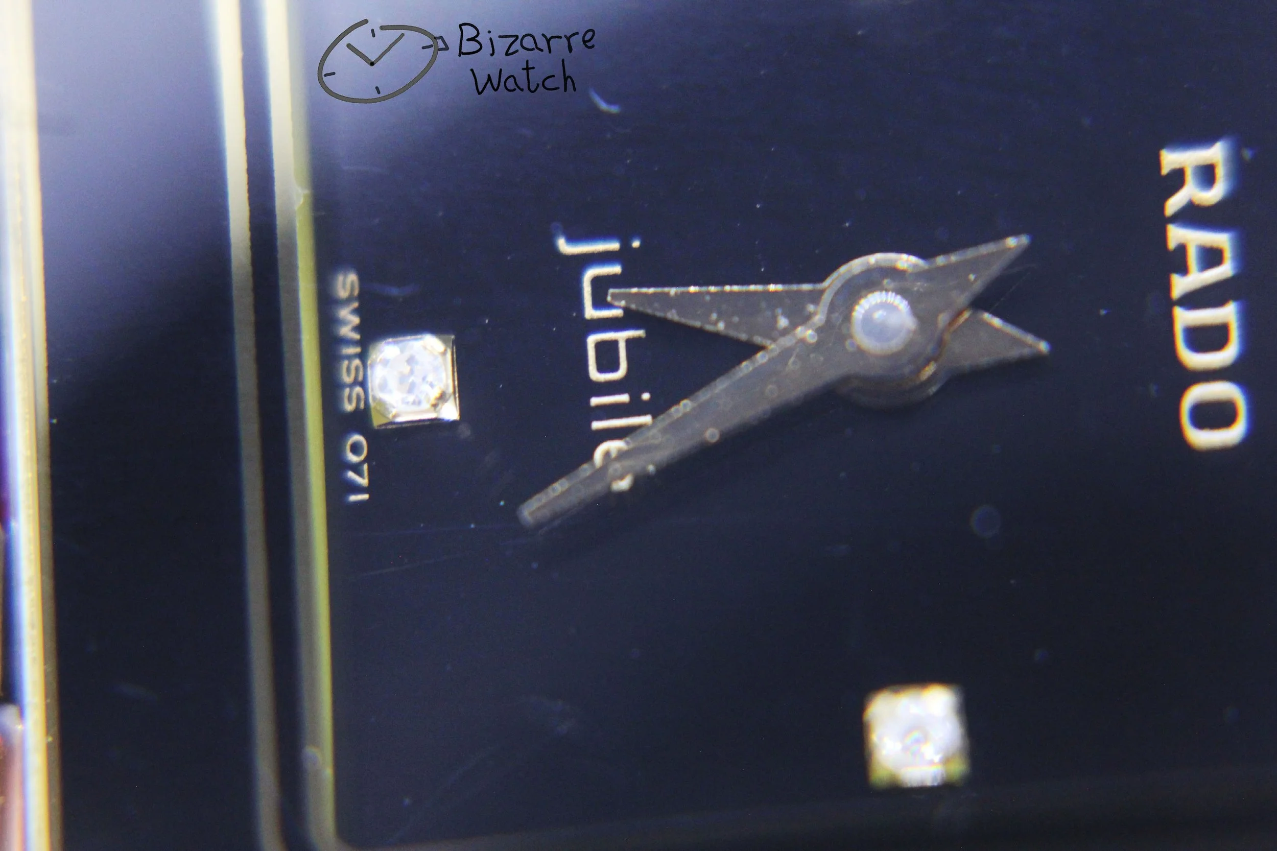 crown dial hands logo 071 diamonds diamond vintage Jubilé Scratchproof Rado Jubile Diastar 204.0357.3 High Tech Ceramics  ceramic Watch ladies women preowned used