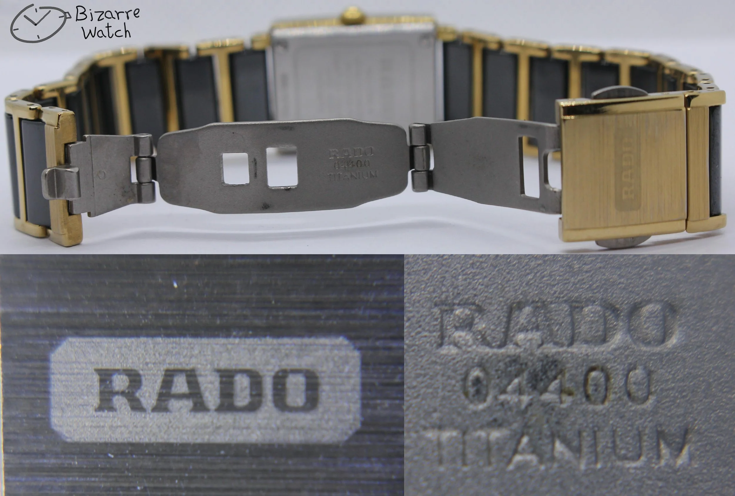 titanium clasp 04400 vintage diamond Ladies Rado Jubilé Scratchproof Black Ceramic Diastar Integral 153.0383.3 Watch bizarre