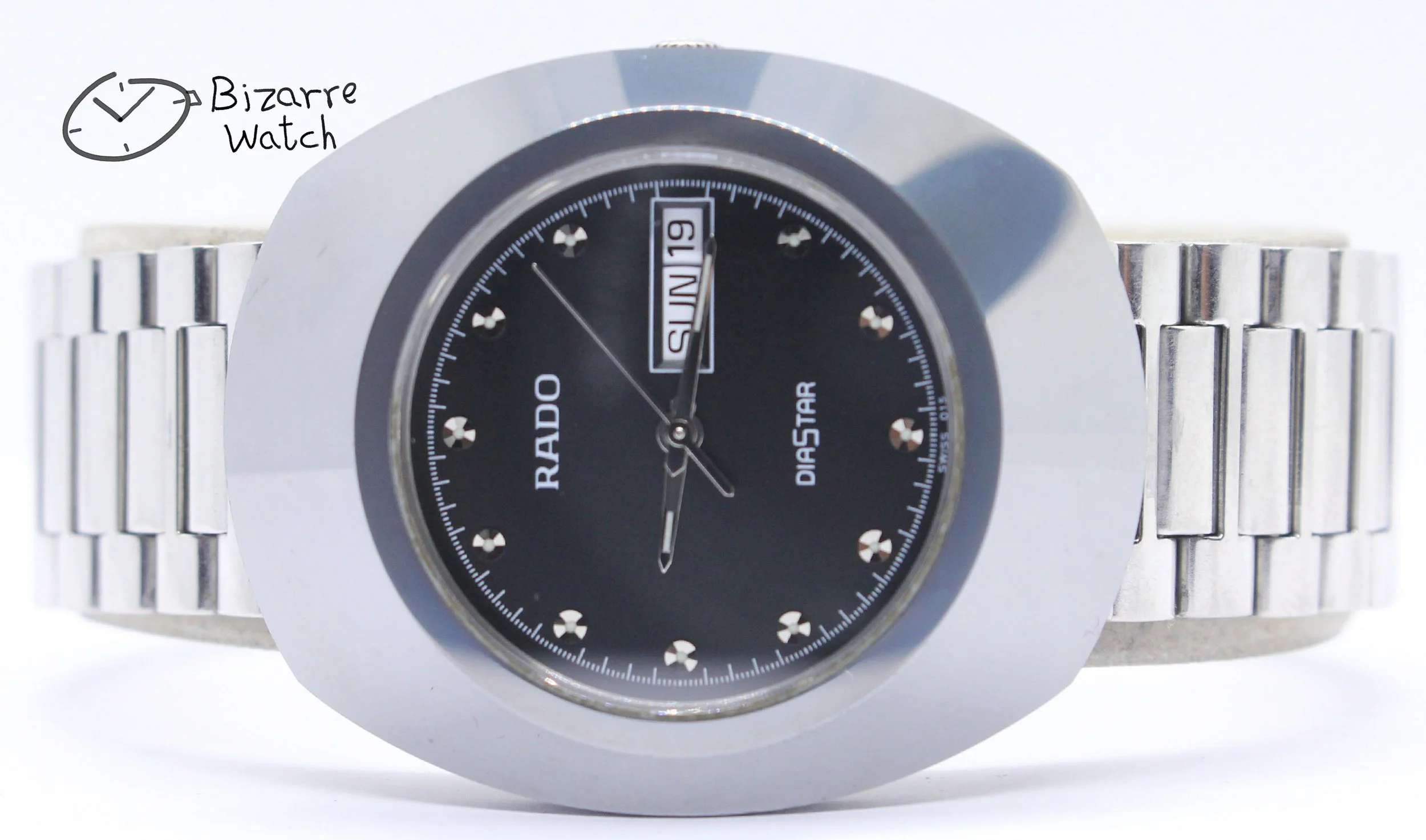 black the new original RADO R12391153 Diastar Scratchproof 114.0391.3 Day Date 35mm Tungsten Carbide Bezel Stainless Steel Bracelet watch men unisex women bizarre