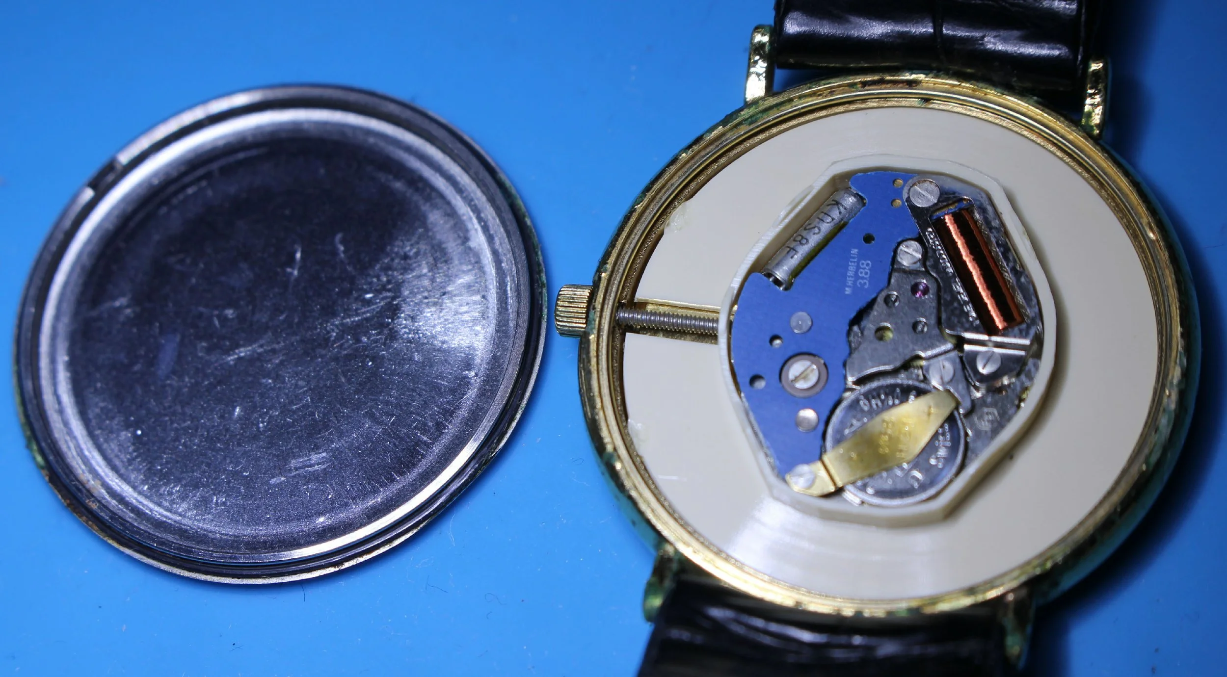 3.88 movement one jewel Vintage Goldplated Lanvin Michel Herbelin Watch Made In France watch men women ladies unisex bizarre