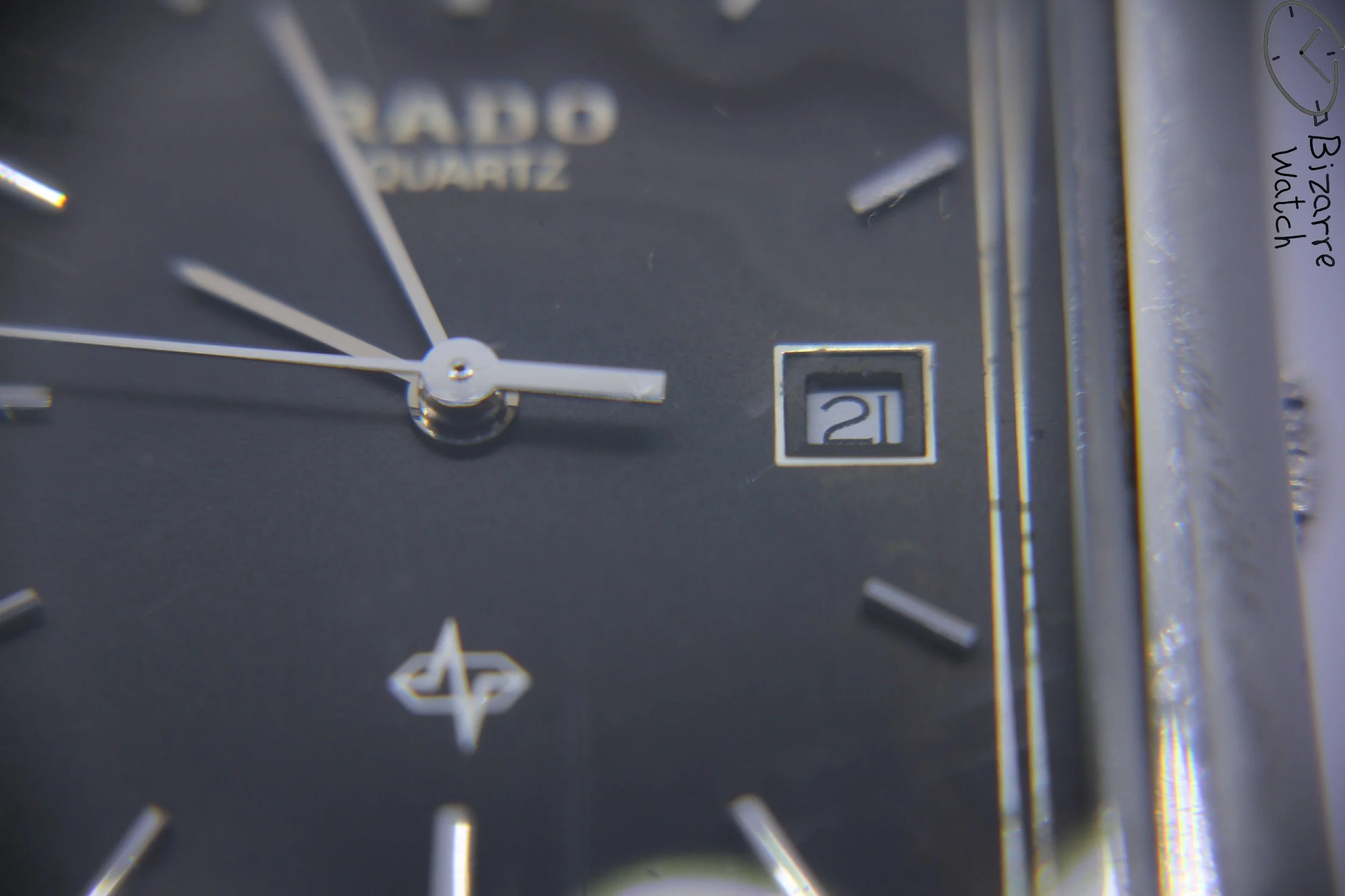 dial hands logo date crown  Vintage Rado 111.3106.4 stainless steel Watch preowned used bizarre