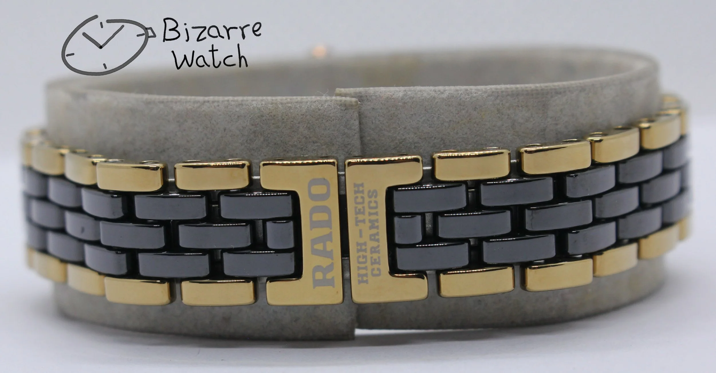clasp bracelet links 04166 diamonds diamond vintage Jubilé Scratchproof Rado Jubile Diastar 204.0357.3 High Tech Ceramics  ceramic Watch ladies women preowned used