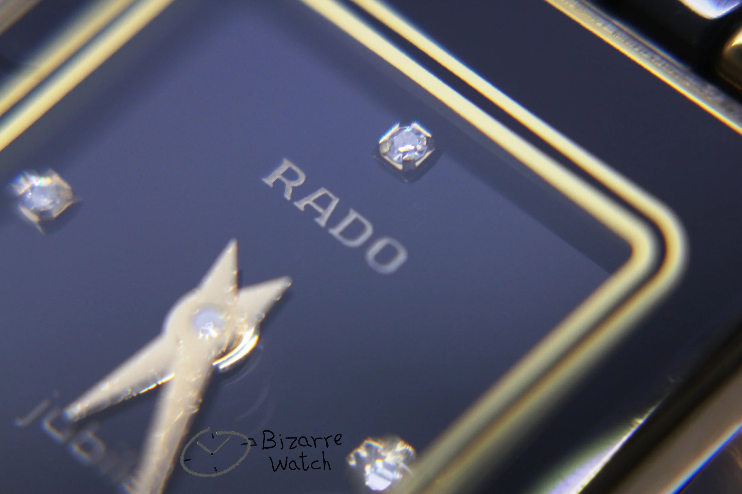 crown dial hands logo 071 diamonds diamond vintage Jubilé Scratchproof Rado Jubile Diastar 204.0357.3 High Tech Ceramics  ceramic Watch ladies women preowned used