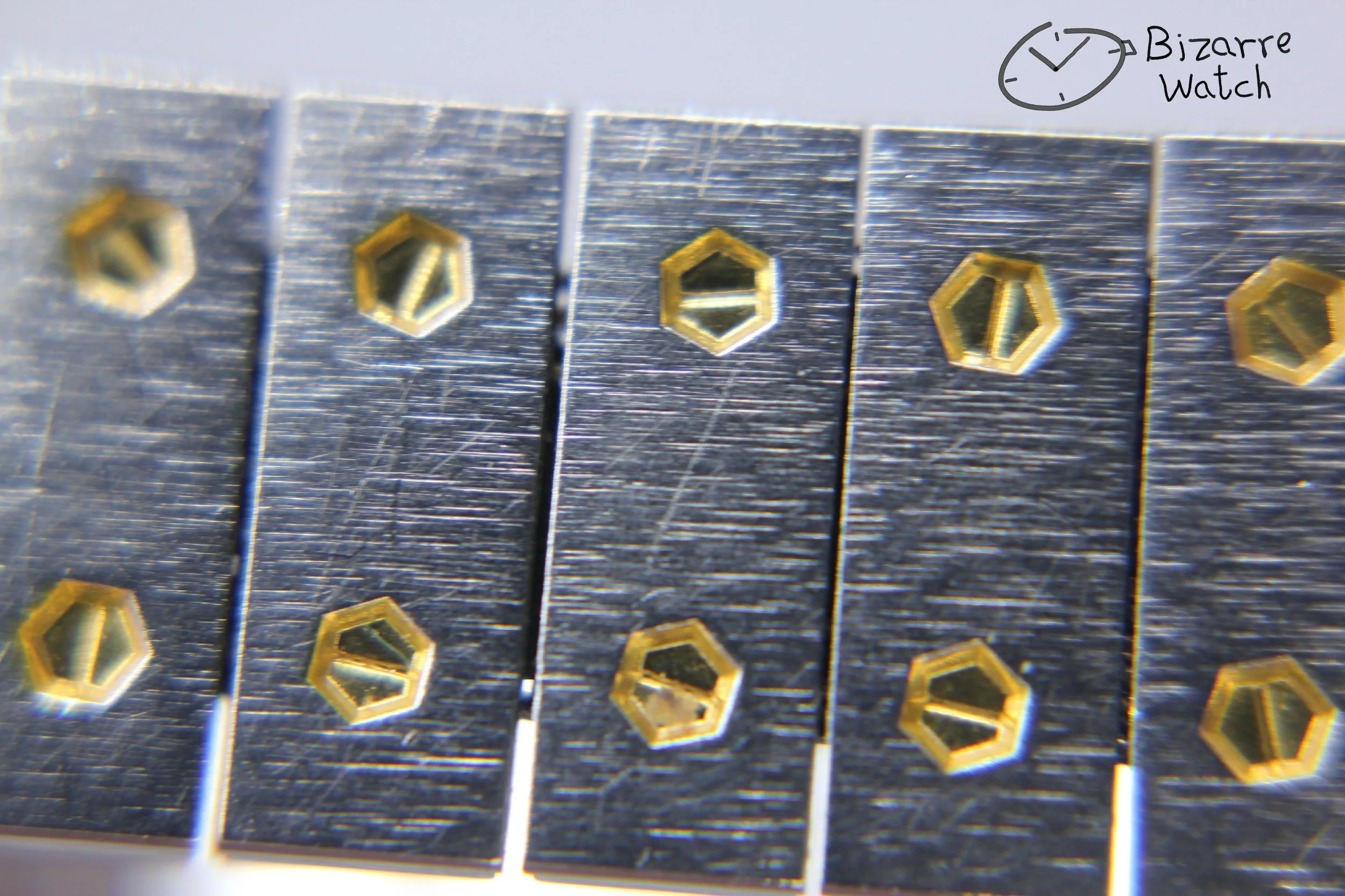 bracelet hexagonal screws goldplated cartier Vintage Ladies Rado De Santos Homage 24mm Goldplated 133.9006.4 Black Dial Watch bizarre bizarrewatch