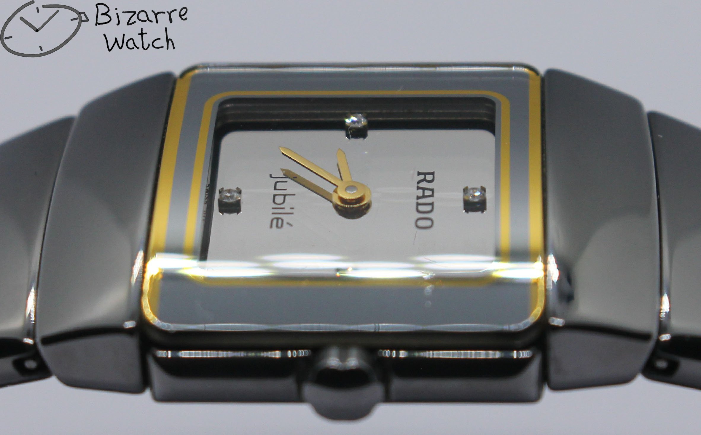 polarised polarized lens view Jubilé diamond Diamonds Rado Diastar Sintra Jubile jubiee 21mm Silver 153.0334.3 Ceramic Watch ladies women bizarre bizarrewatch
