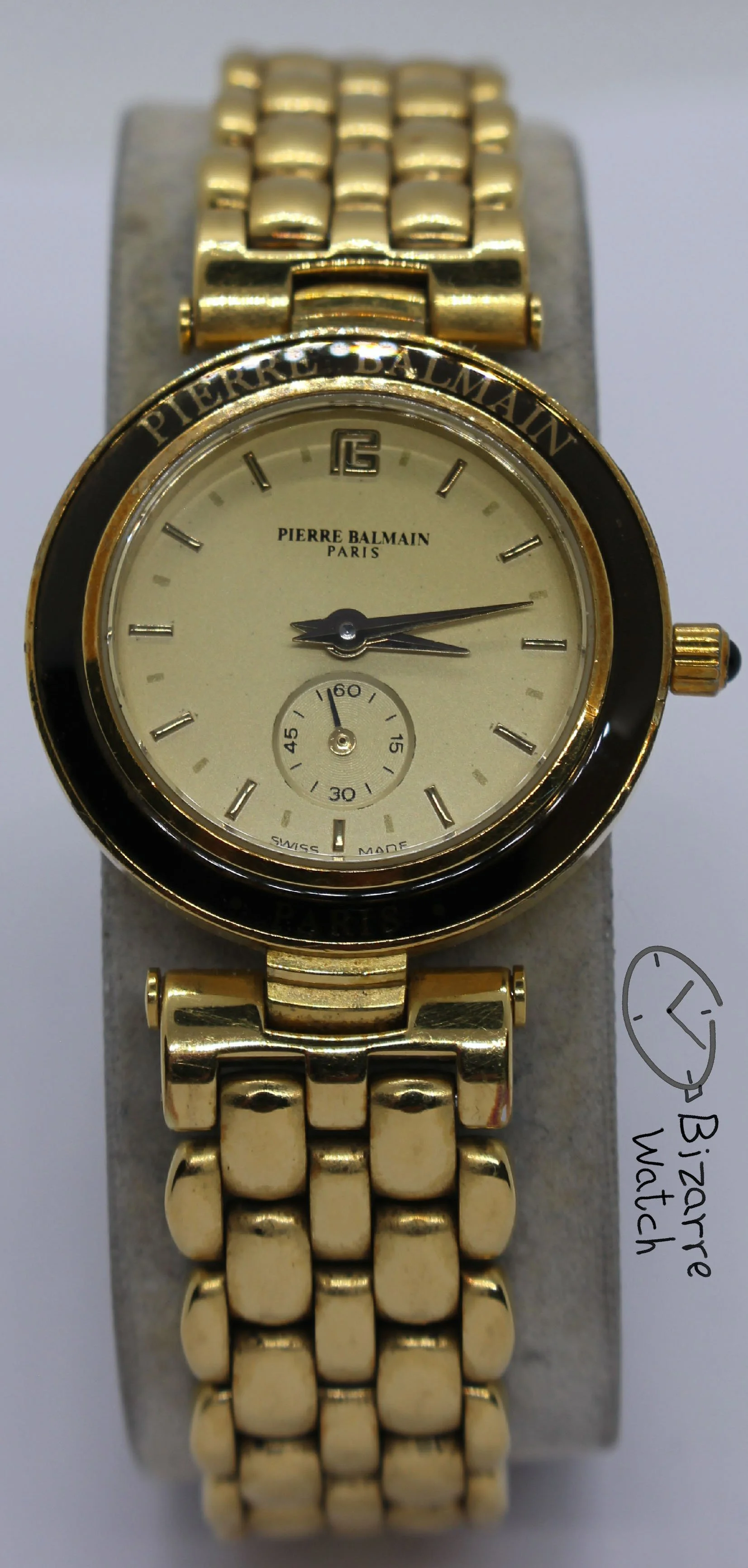 small seconds Vintage Ladies Goldplated Pierre Balmain Subsecond Hand Watch
