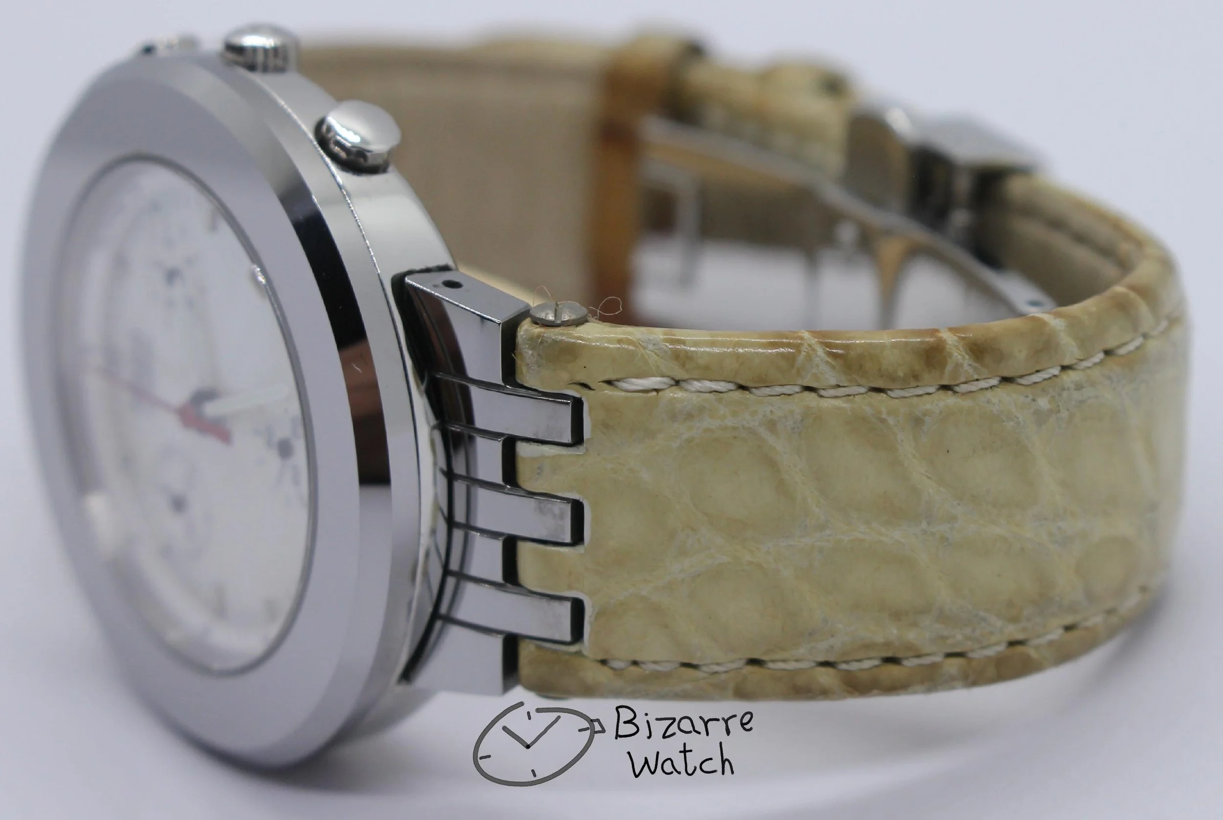 mother of pearl Rado Mini Diamaster Diastar 34mm Chronograph Tungsten Carbide Grape Colour Leather 538.0470.3 Watch men women unisex