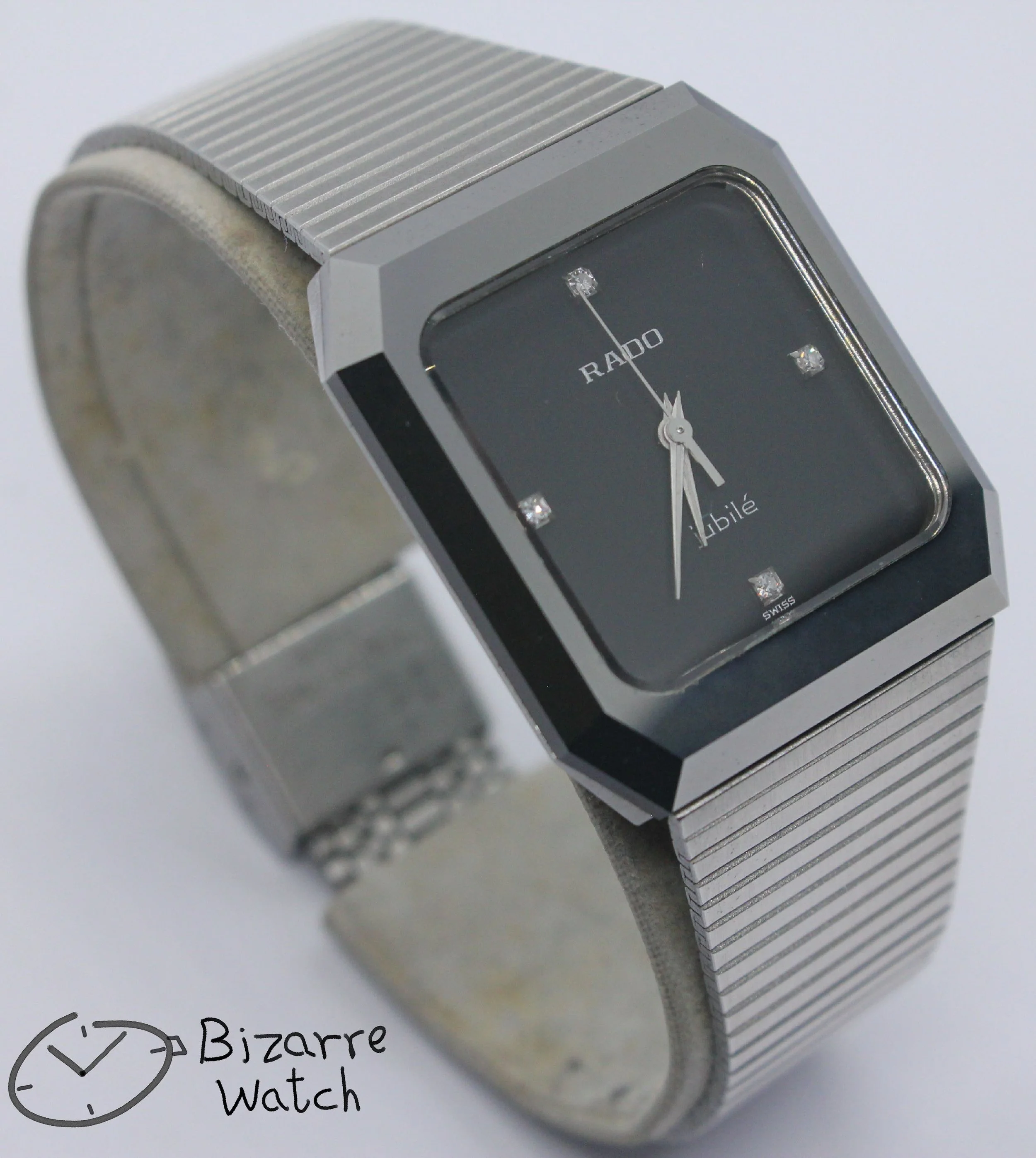 polarised polarized view lens diamond diamonds Jubilé Vintage Rado Jubile Diastar 104.0118.3 Scratchproof 29mm bizarre watch women men