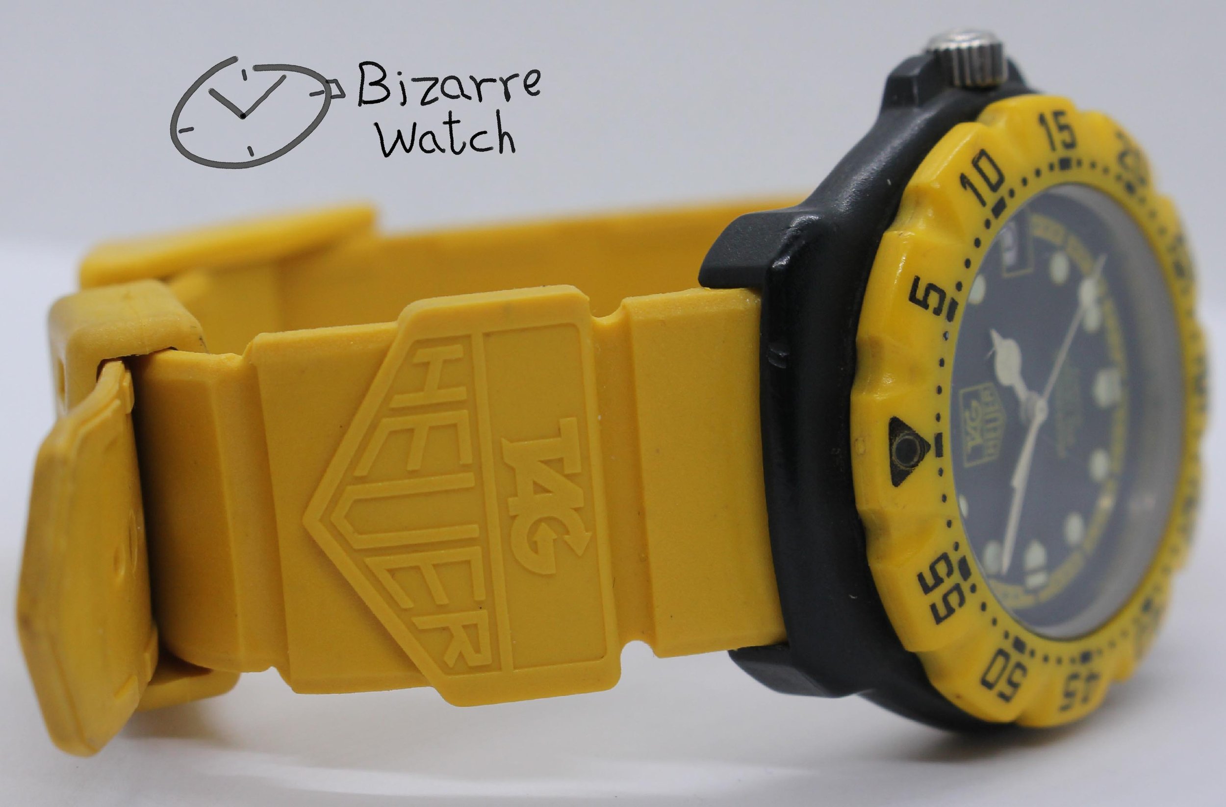 Vintage TAG HEUER Formula 1 200M Yellow Black 380.513 380.513/1 Yellow Watch men unisex women ladies gents bizarre