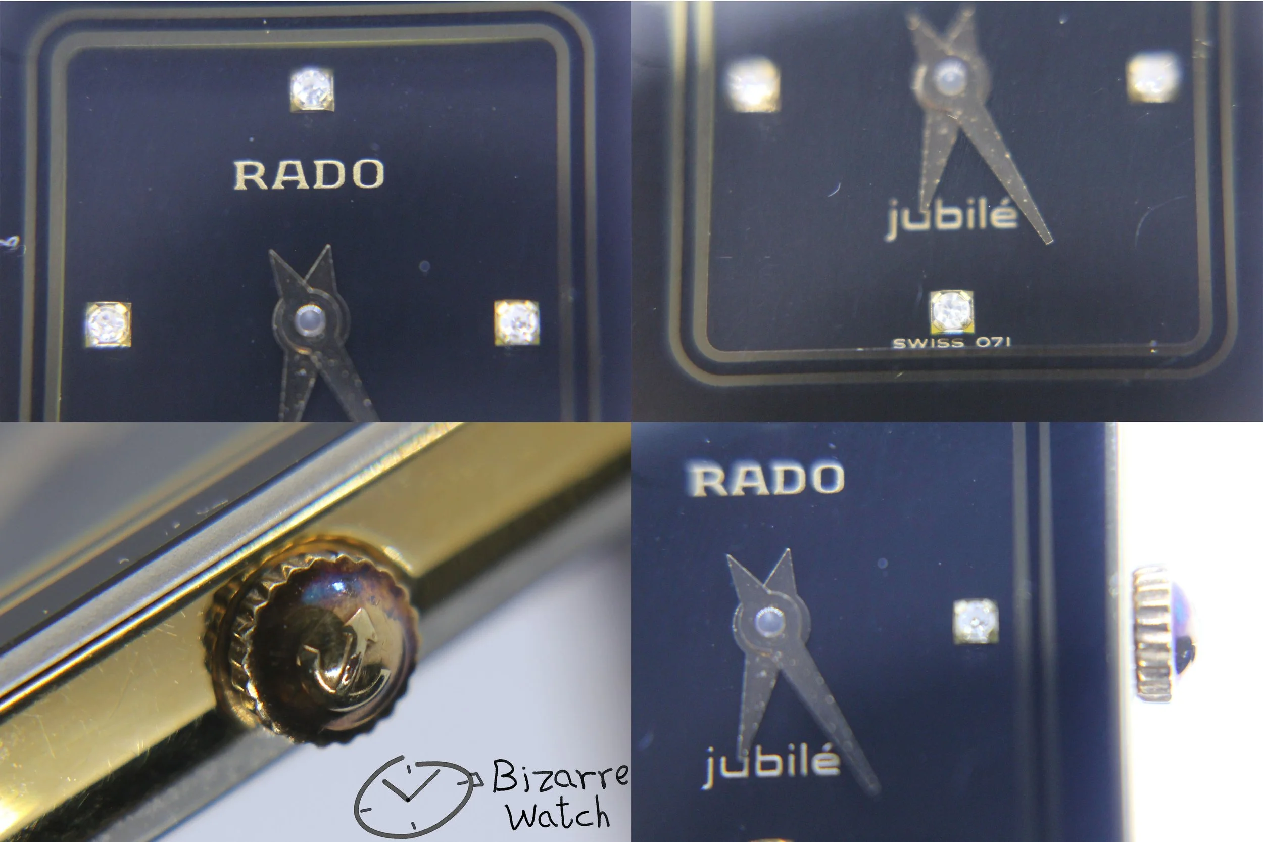 crown dial hands logo 071 diamonds diamond vintage Jubilé Scratchproof Rado Jubile Diastar 204.0357.3 High Tech Ceramics  ceramic Watch ladies women preowned used