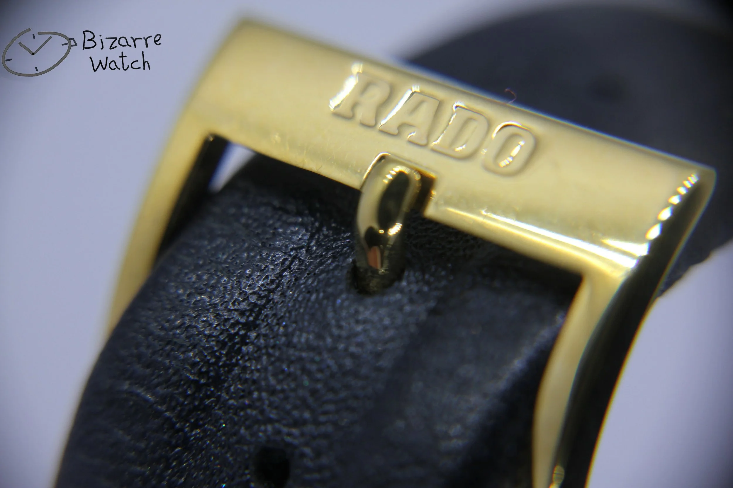 genuine band black vintage Rado La Coupole Yellow Dial 30mm 129.4077.4 Domed Sapphire Leather Strap Watch women ladies unisex bizarre