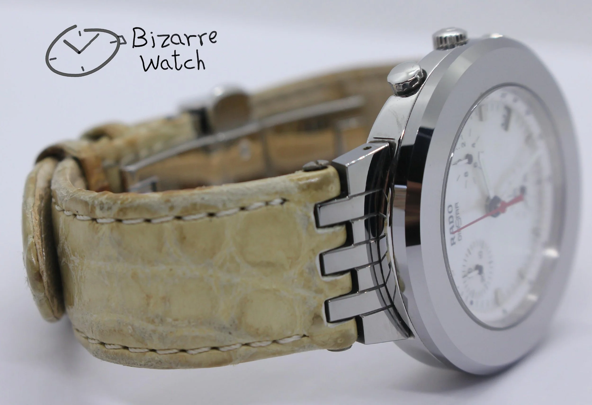 mother of pearl Rado Mini Diamaster Diastar 34mm Chronograph Tungsten Carbide Grape Colour Leather 538.0470.3 Watch men women unisex