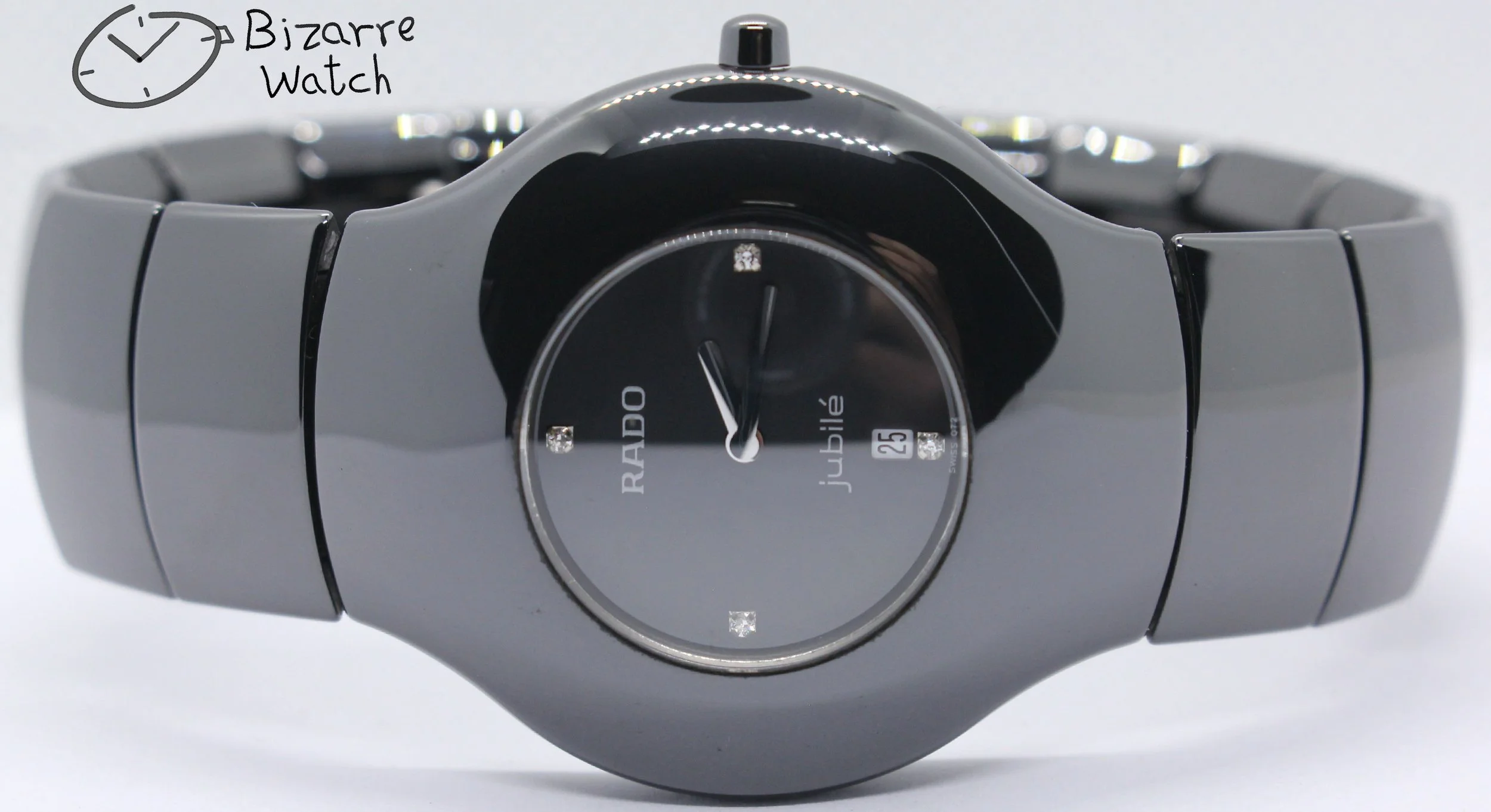 Scratchproof Rado Xeramo Jubilé Jubile 37mm Black Ceramic 160.0453.3 Watch bizarrewatch bizarre men women unisex gents