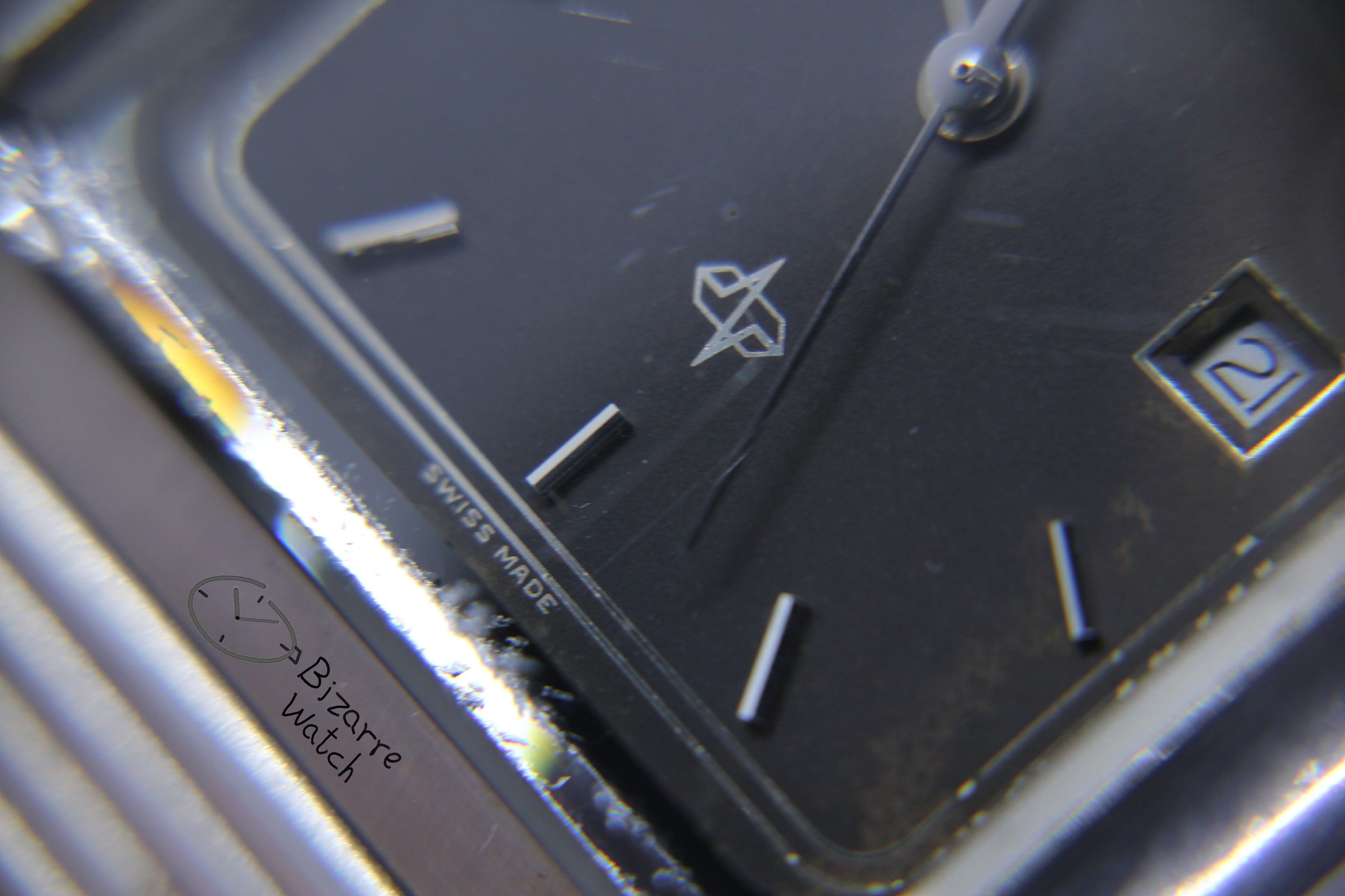 dial hands logo date crown  Vintage Rado 111.3106.4 stainless steel Watch preowned used bizarre
