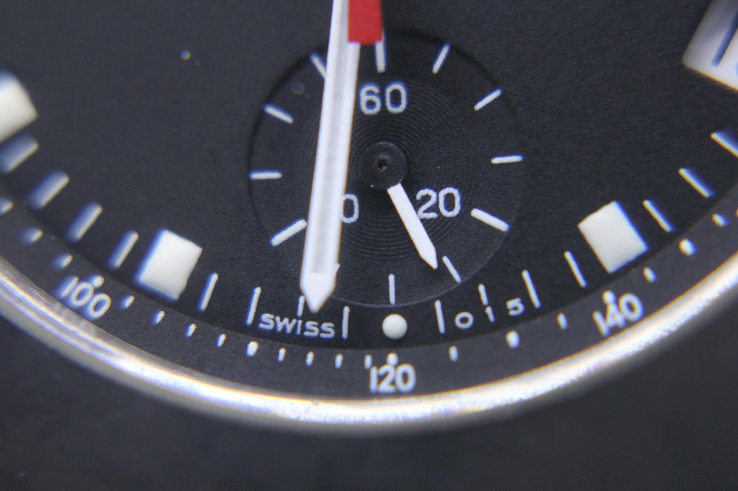 dial 015 hands logo Leather Rado Mini Diamaster diamaster Diastar 34mm Chronograph Tungsten Carbide Red black 538.0470.3 women unisex men bizarrewatch