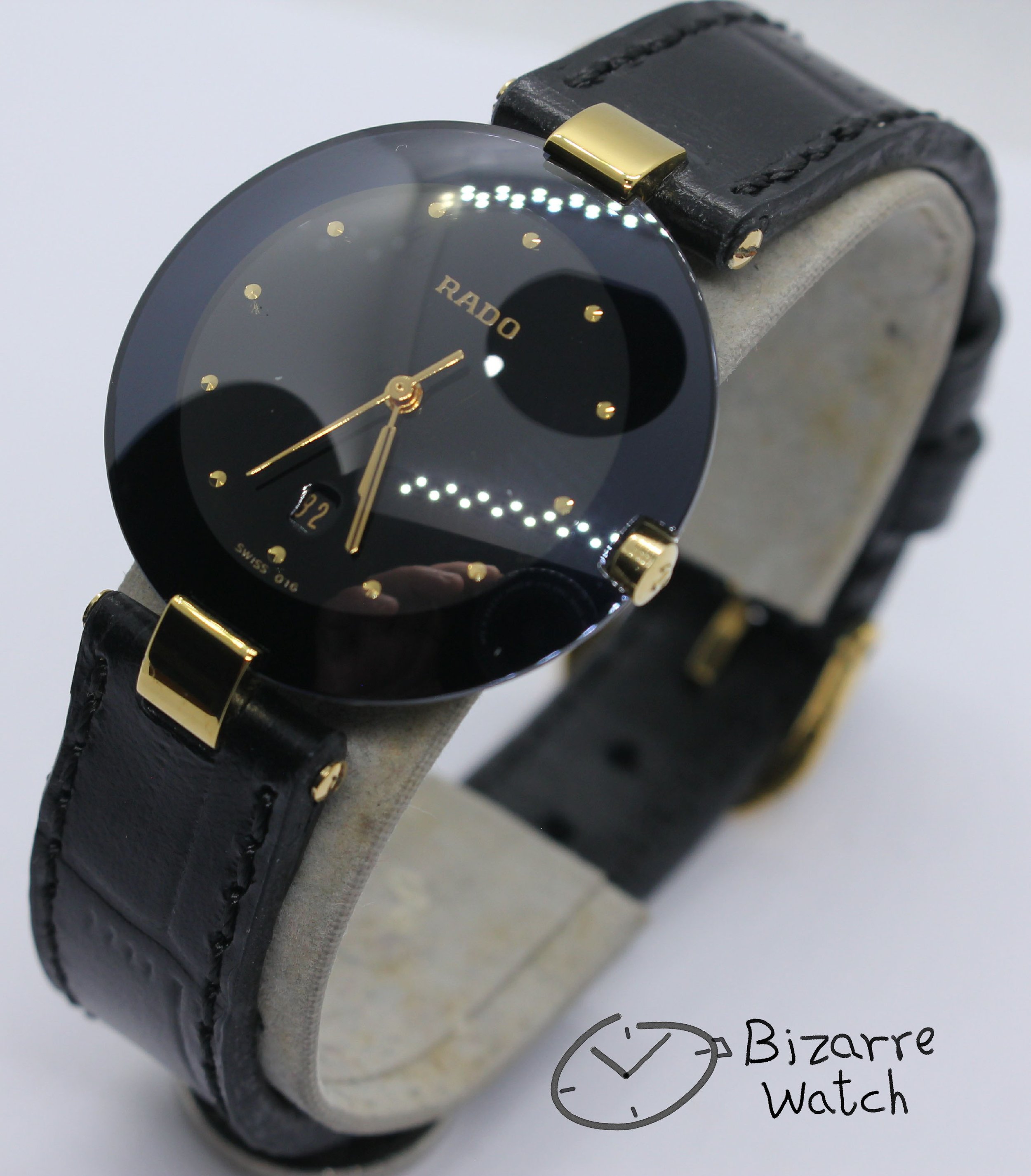 Vintage Rado La Coupole 129.4075.4 129.4075.4N Genuine Leather Long Strap Watch bizarre bizarrewatch women men unisex