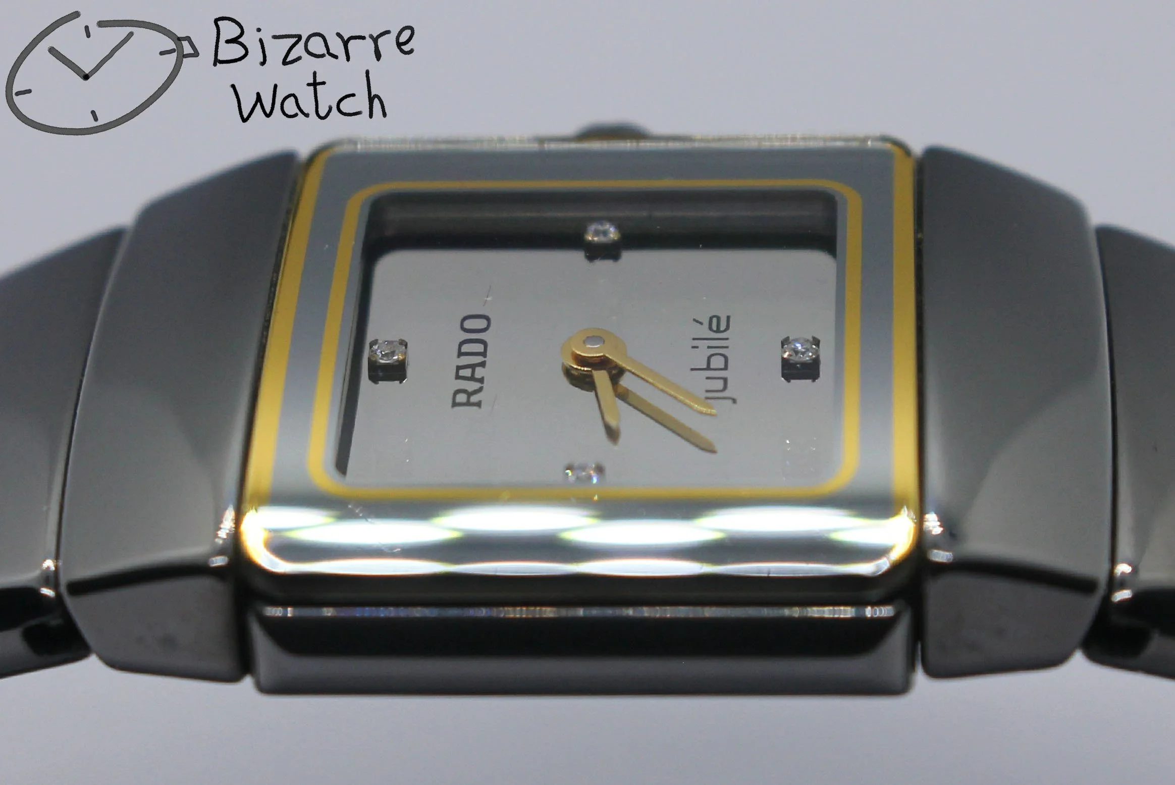 polarised polarized lens view Jubilé diamond Diamonds Rado Diastar Sintra Jubile jubiee 21mm Silver 153.0334.3 Ceramic Watch ladies women bizarre bizarrewatch