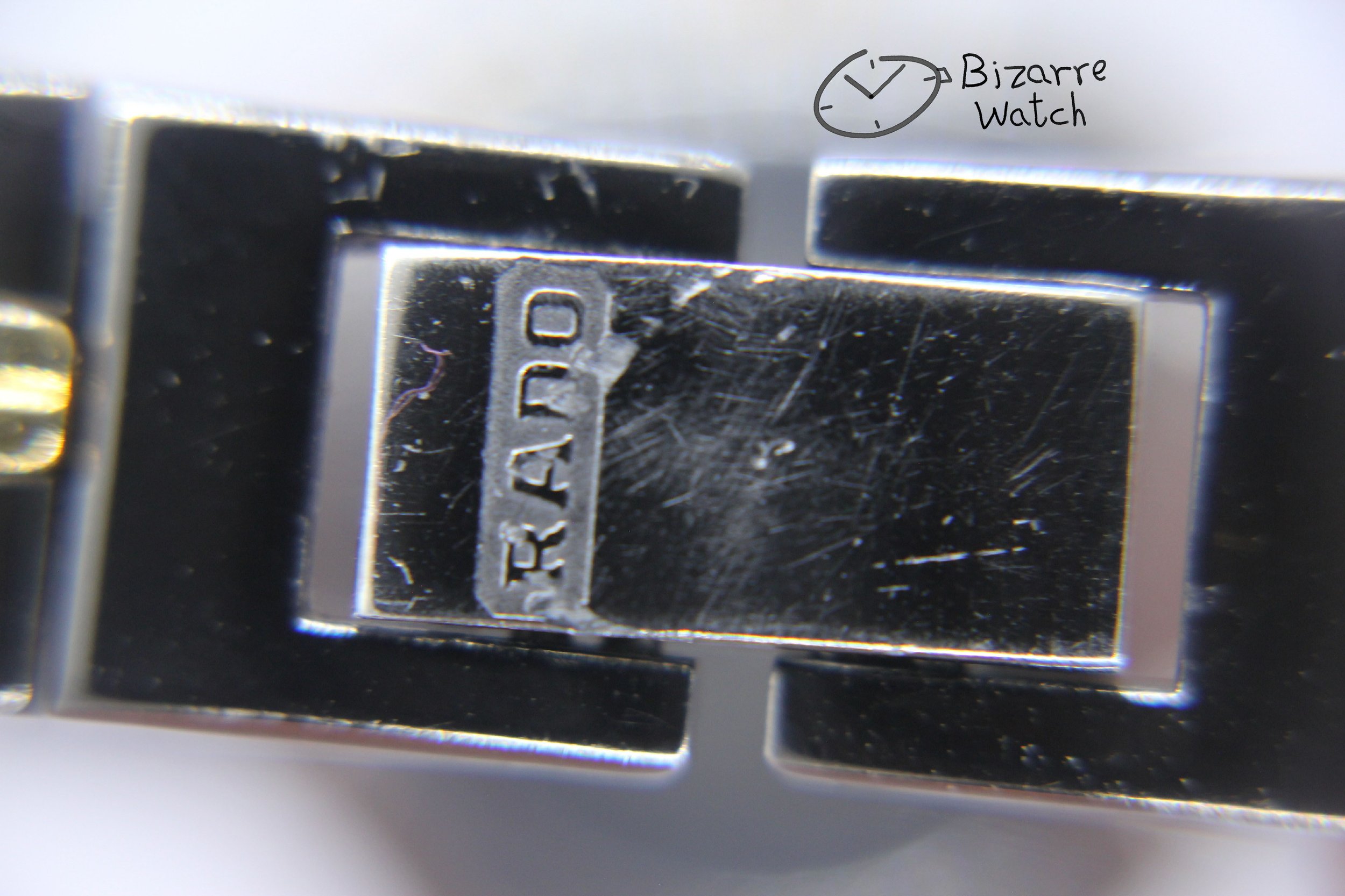 clasp vintage Ladies Rado 205.9500.4 Watch bizarre ladies women goldplated bracelt stainless steel