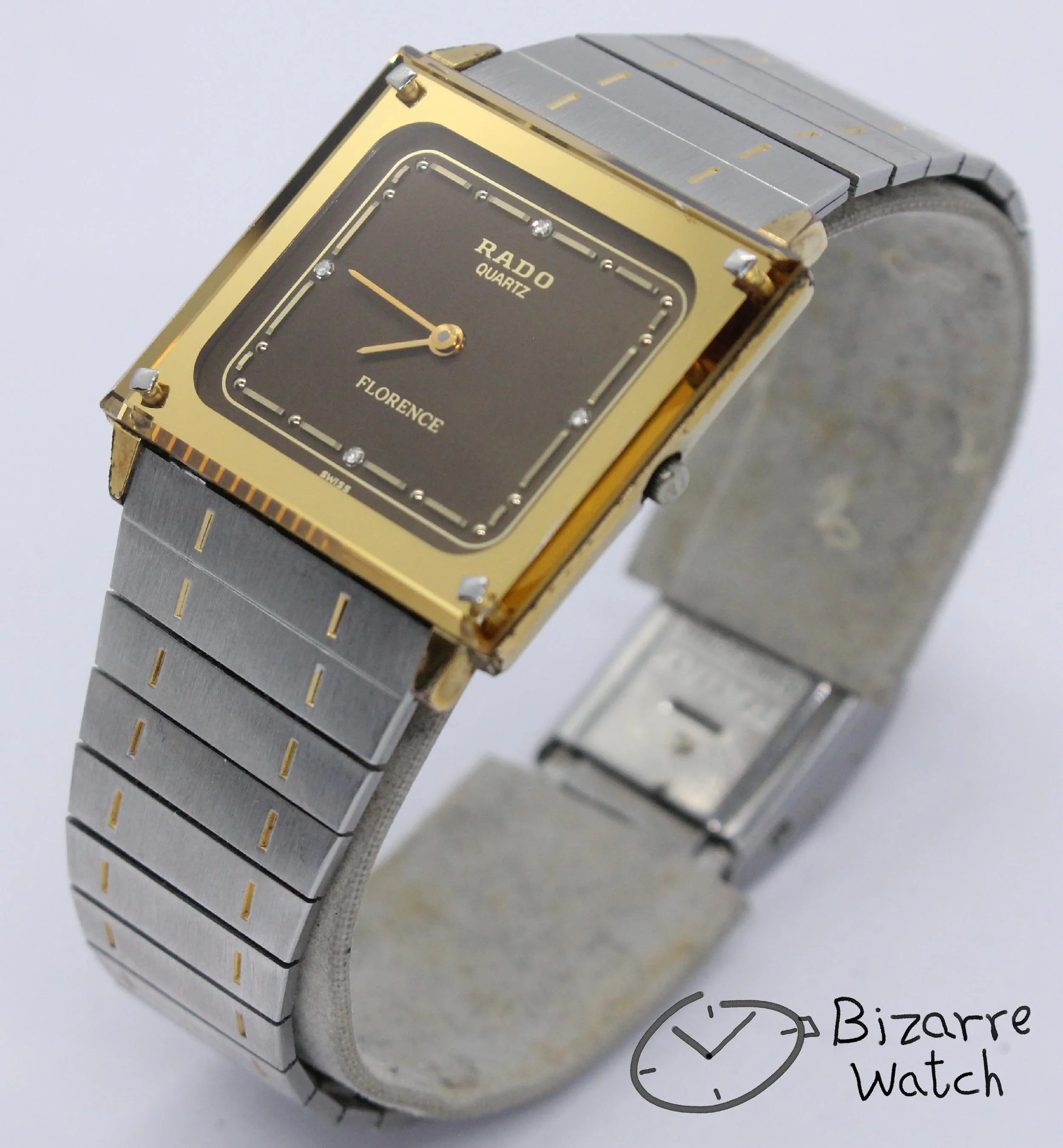 Rado Florence 121.2019.2 bracelet goldplated sapphire bizarrewatch bizarre watch women men unisex used preowned